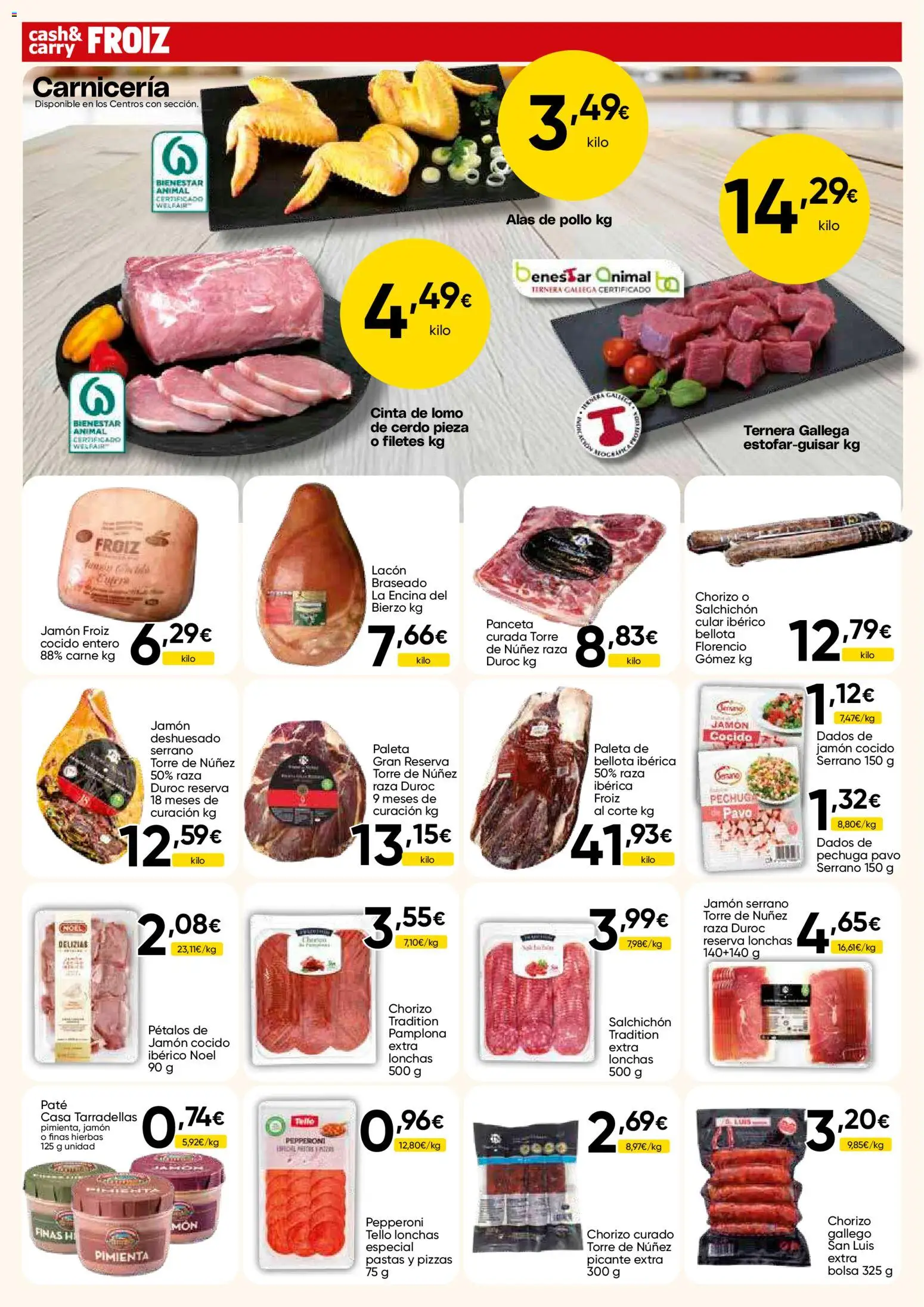 Froiz - Folleto Cash │ válido desde el 07/07/2026 | Página: 10 | Productos: Jamón, Jamón cocido, Cerdo, Bolsa