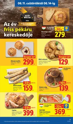 Mini croissant, Mini croissant Serrano sonkával és sajttal - amely érvényes a következő dátumtól: 11.06.2026 | Oldal: 7