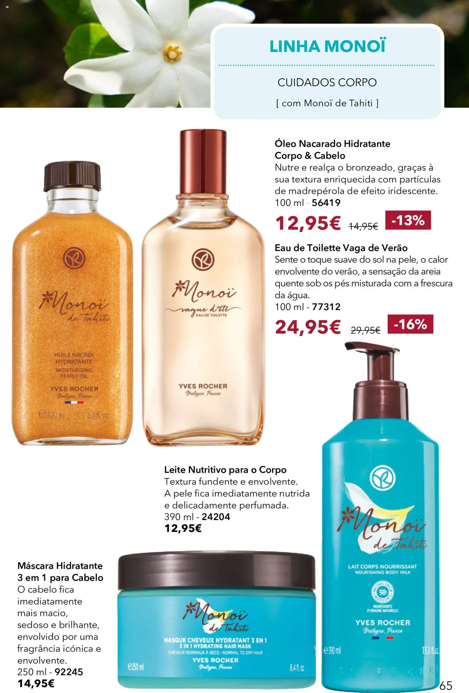 Yves Rocher Catálogo 12 │ válido de 24/09/2026 | Página: 65 | Produtos: Areia, Fragrância, Eau de toilette, Óleo