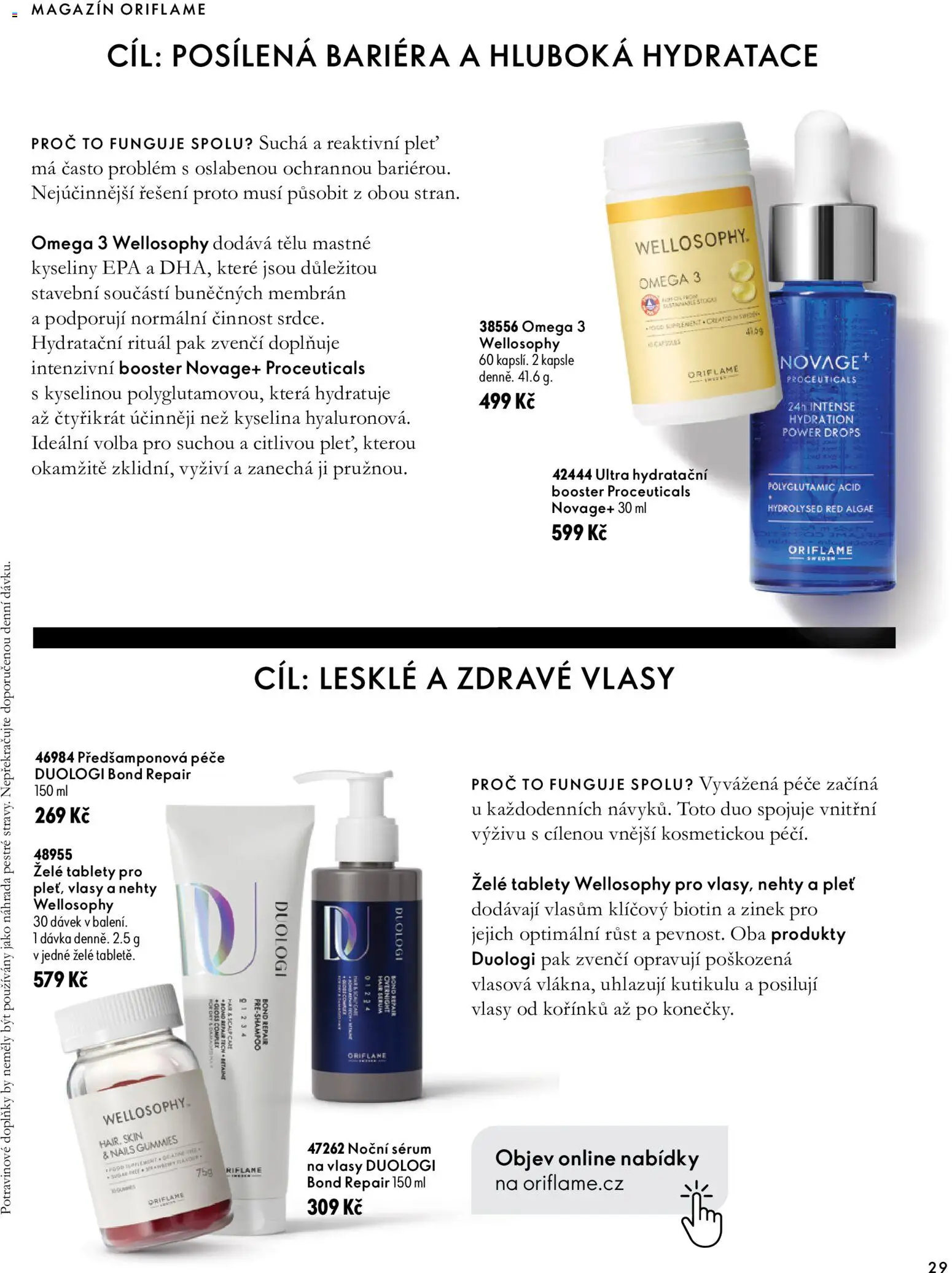 Oriflame katalog Novage+ Proceuticals od 30.09.2026 | Strana: 29 | Produkty: Omega 3, Sérum, Kapsle, Omega