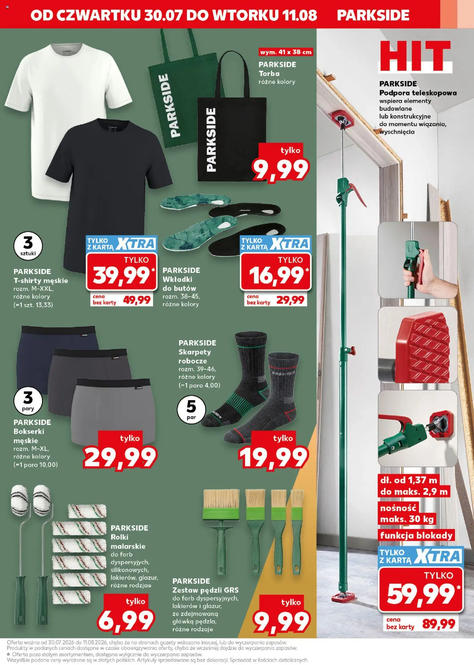 Kaufland Polsko leták - Złap okazje od 30.07.2026 | Strana: 11 | Produkty: Parkside, Karty