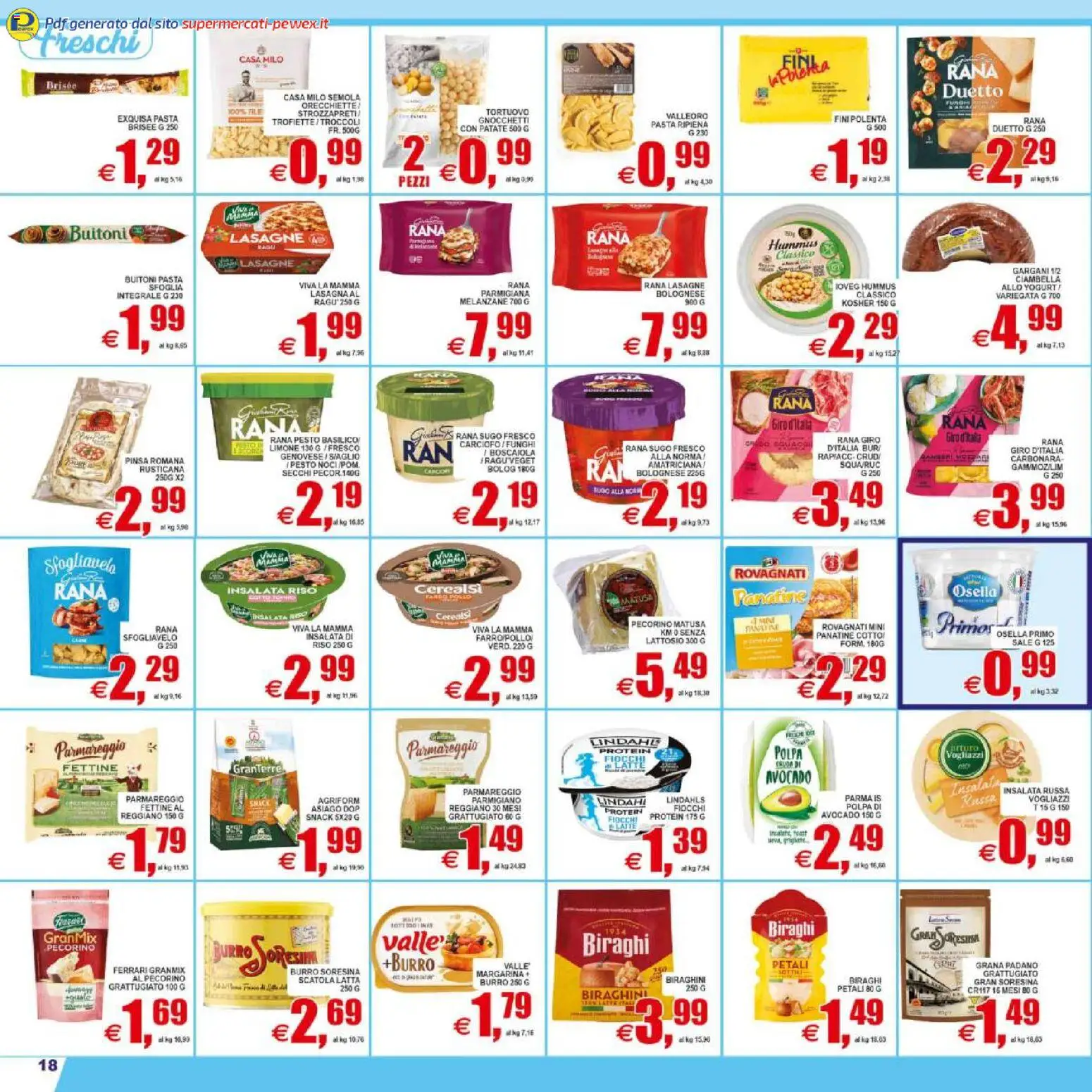 Volantino Pewex del 08.05.2026 | Pagina: 18 | Prodotti: Yogurt, Sale, Funghi, Insalata russa