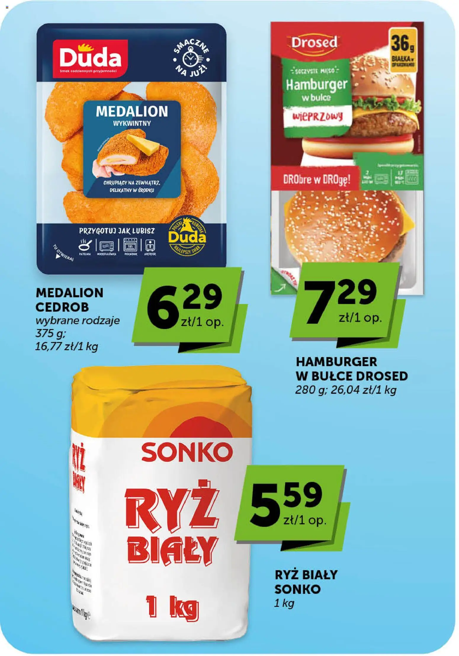 Groszek gazetka - Market od 02.07.2026 | Strona: 24 | Produkty: Kurczak, Hamburger, Mięso, Ryż