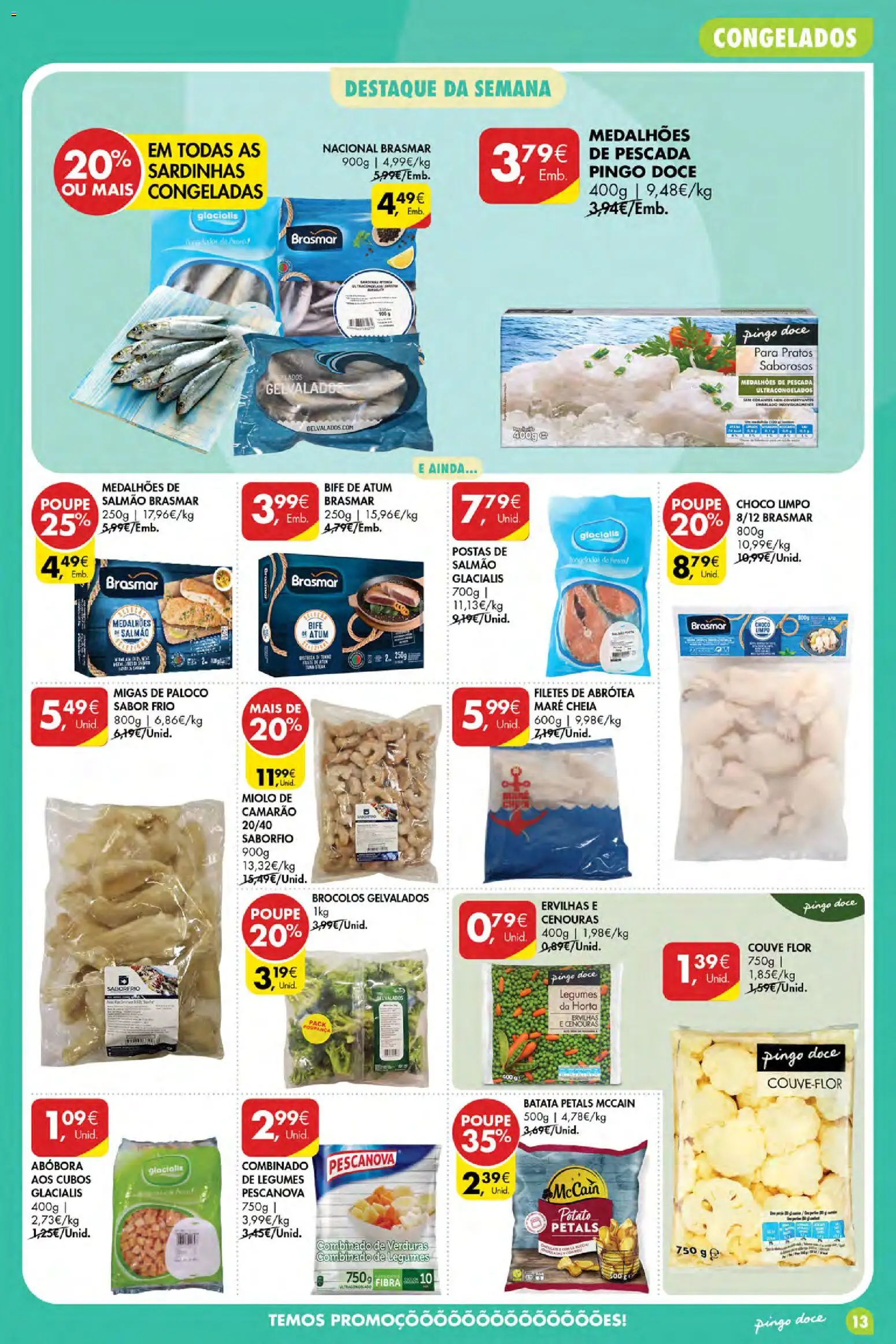 Pingo Doce Poupe Esta Semana Açores │ válido de 10/09/2026 | Página: 13 | Produtos: Batata, Camarão, Sardinhas, Couve