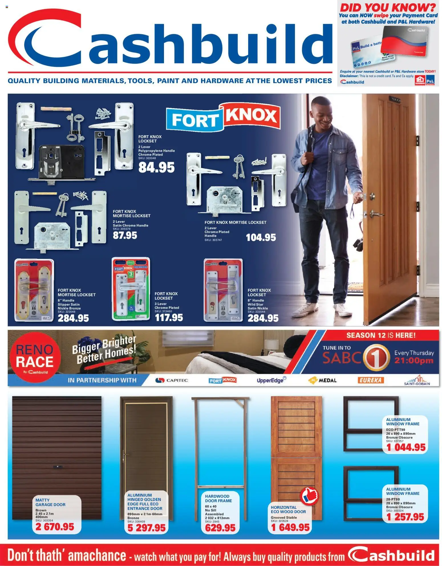 New Cashbuild catalogue – valid from 19/10/2026 | Page: 1 | Products: Watch, Frame, Door frame, Paint