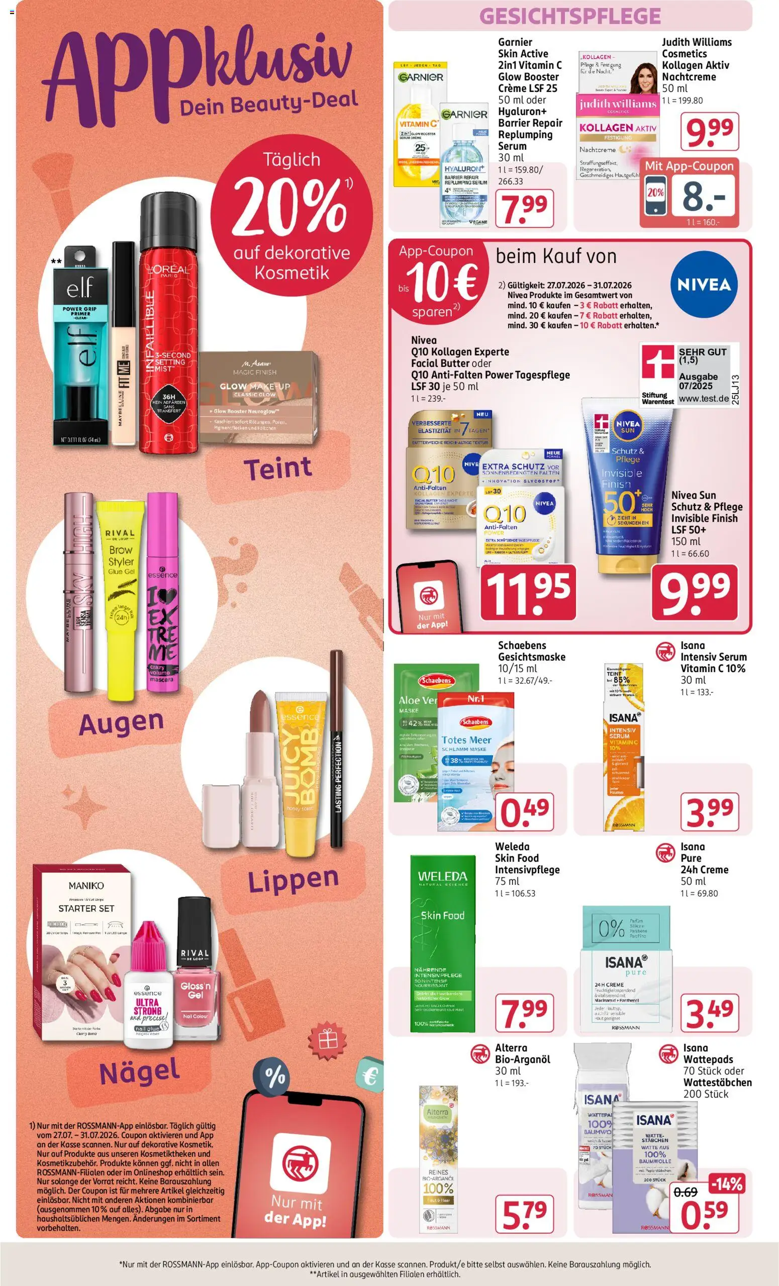Rossmann Prospekt – gültig ab 27.07.2026 | Seite: 9 | Produkte: Creme, Serum, Primer, Nachtcreme