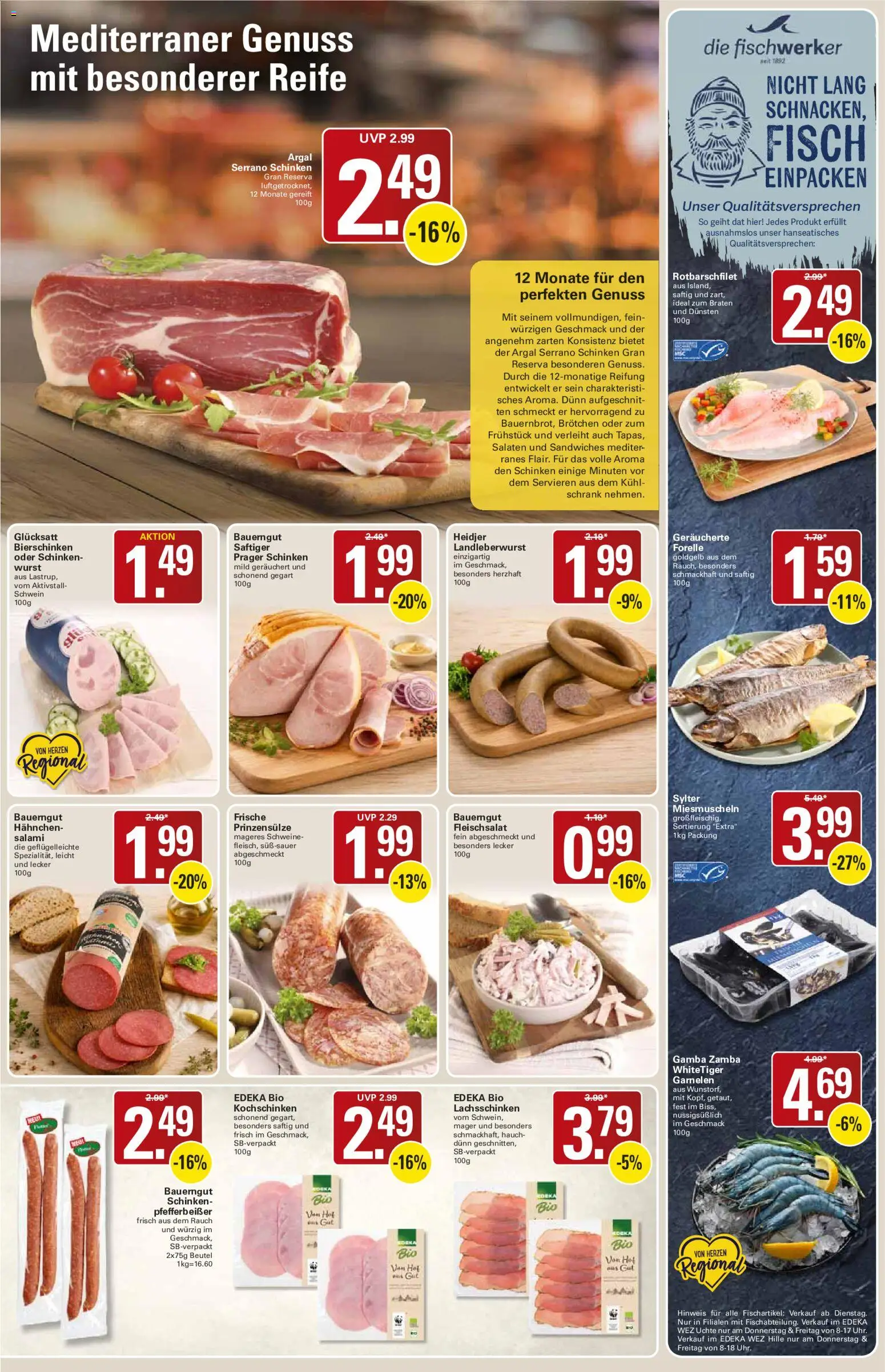 WEZ Prospekt – gültig ab 31.08.2026 | Seite: 5 | Produkte: Schrank, Wurst, Bauerngut, Serrano schinken