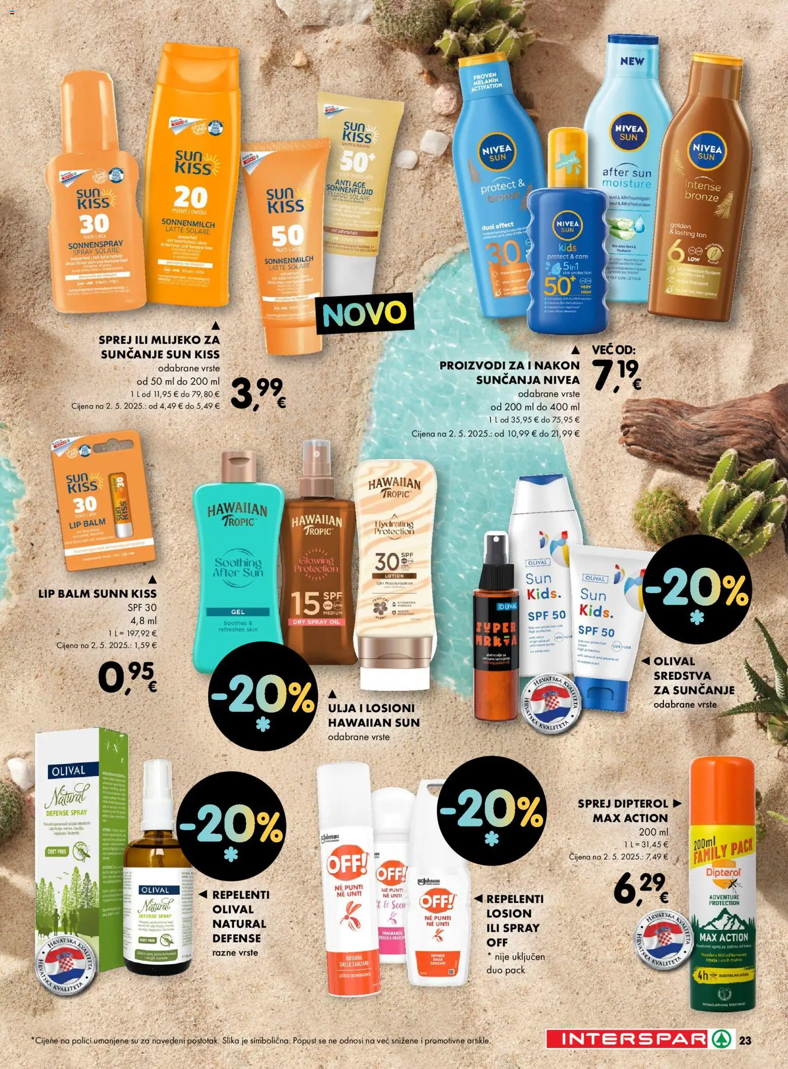 Interspar katalog | vrijedi od 04.06.2026 | Stranica: 23 | Proizvodi: Mlijeko, Mlijeko za sunčanje, Nivea