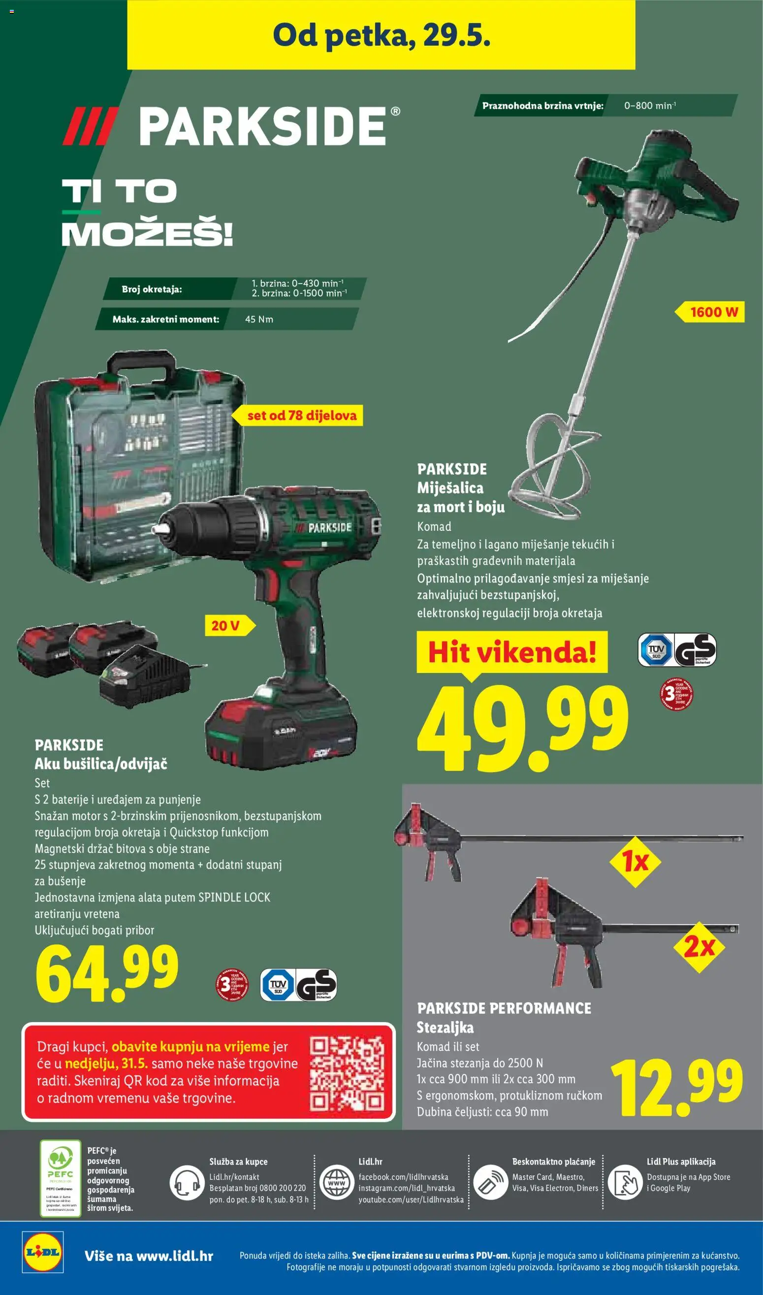 Lidl katalog | vrijedi od 25.05.2026 | Stranica: 72 | Proizvodi: Baterije, Parkside