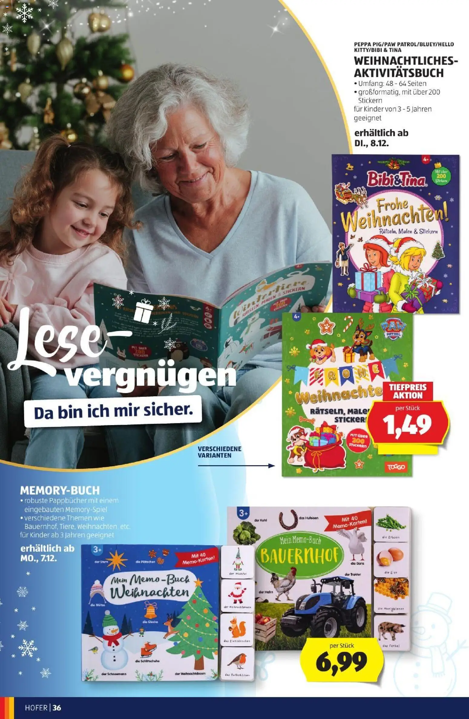 Hofer Weihnachtskatalog gültig ab 28.10.2026 | Seite: 36 | Produkte: Erbsen, Gans, Eier