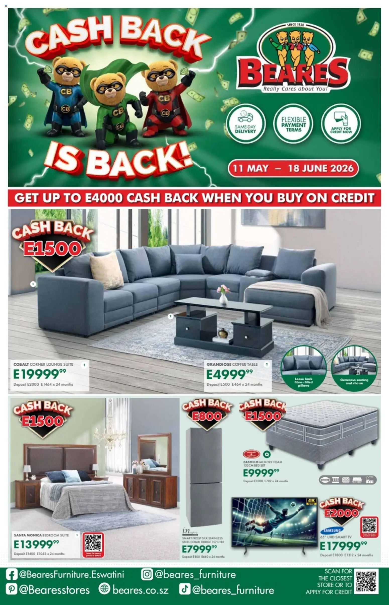 New Beares catalogue – valid from 11.05.2026 | Page: 1 | Products: TV, Table, Coffee, Chaise