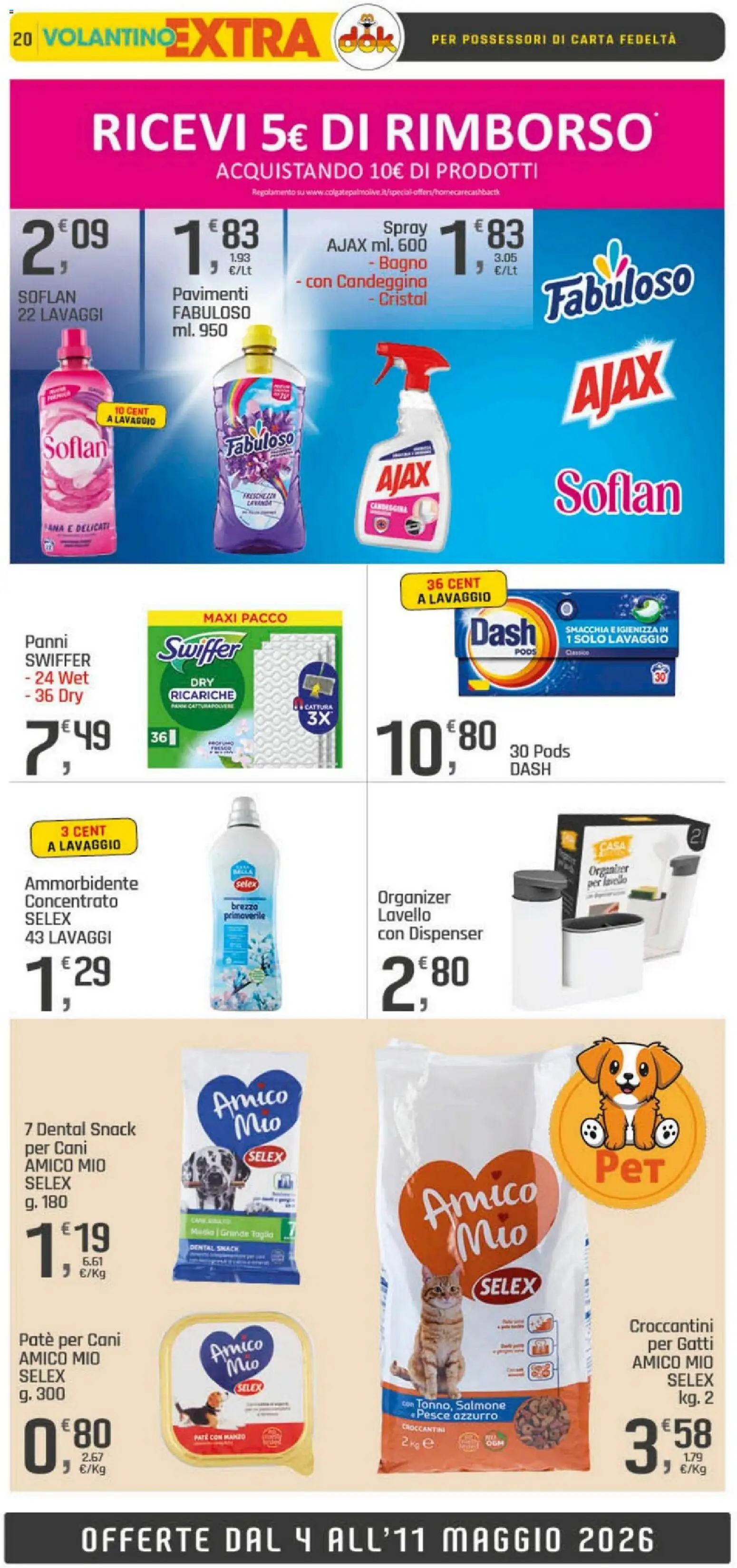 Volantino DOK del 04.05.2026 | Pagina: 20 | Prodotti: Salmone, Pesce, Lavello, Bagno