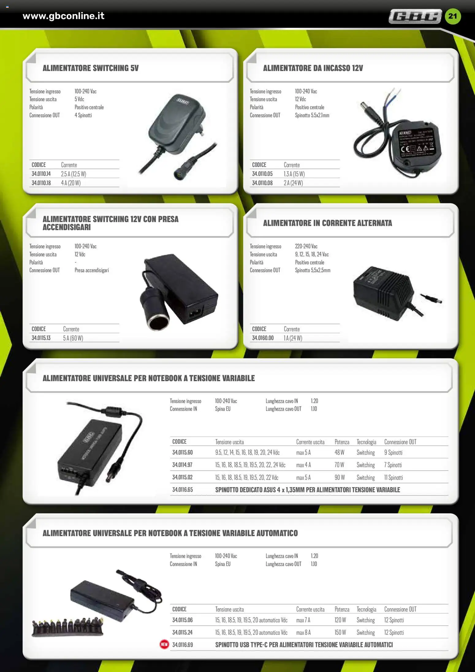 Volantino GBC del 17.06.2026 | Pagina: 21 | Prodotti: Notebook, Cavo, USB, Presa