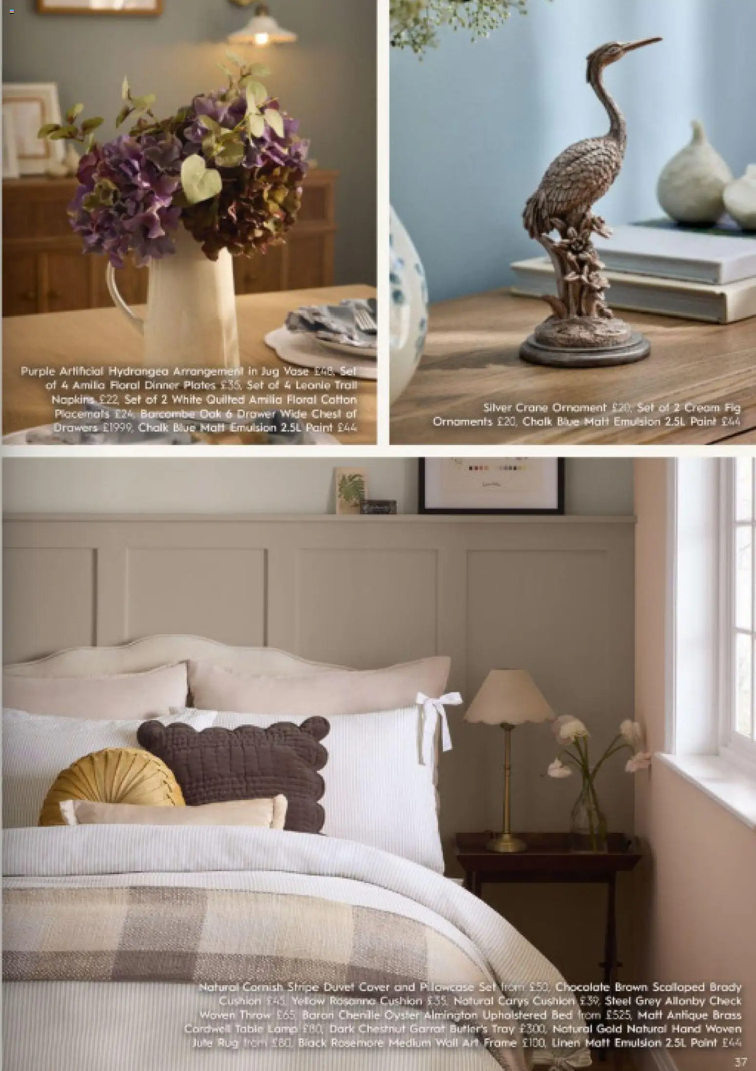 {H1} | Page: 37 | Products: Vase, Table lamp, Chocolate, Cream