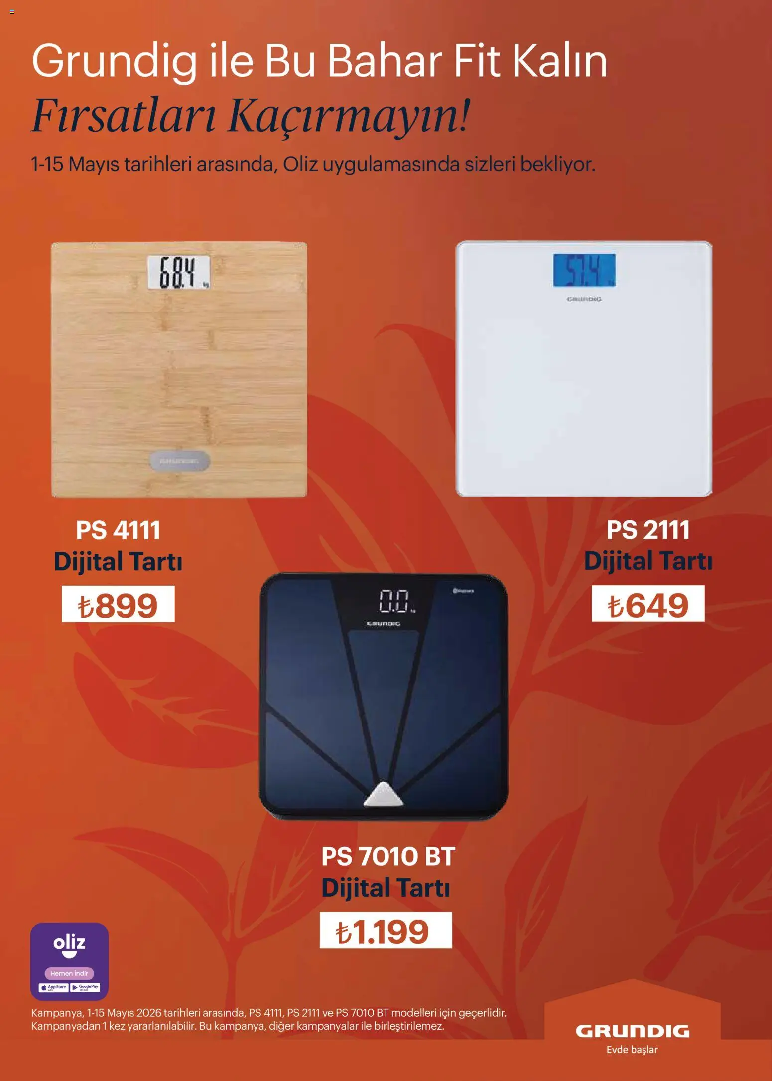 Arçelik Katalog - 01.05.2026 tarihinden itibaren geçerlidir | Sayfa: 102 | Ürünler: Tartı
