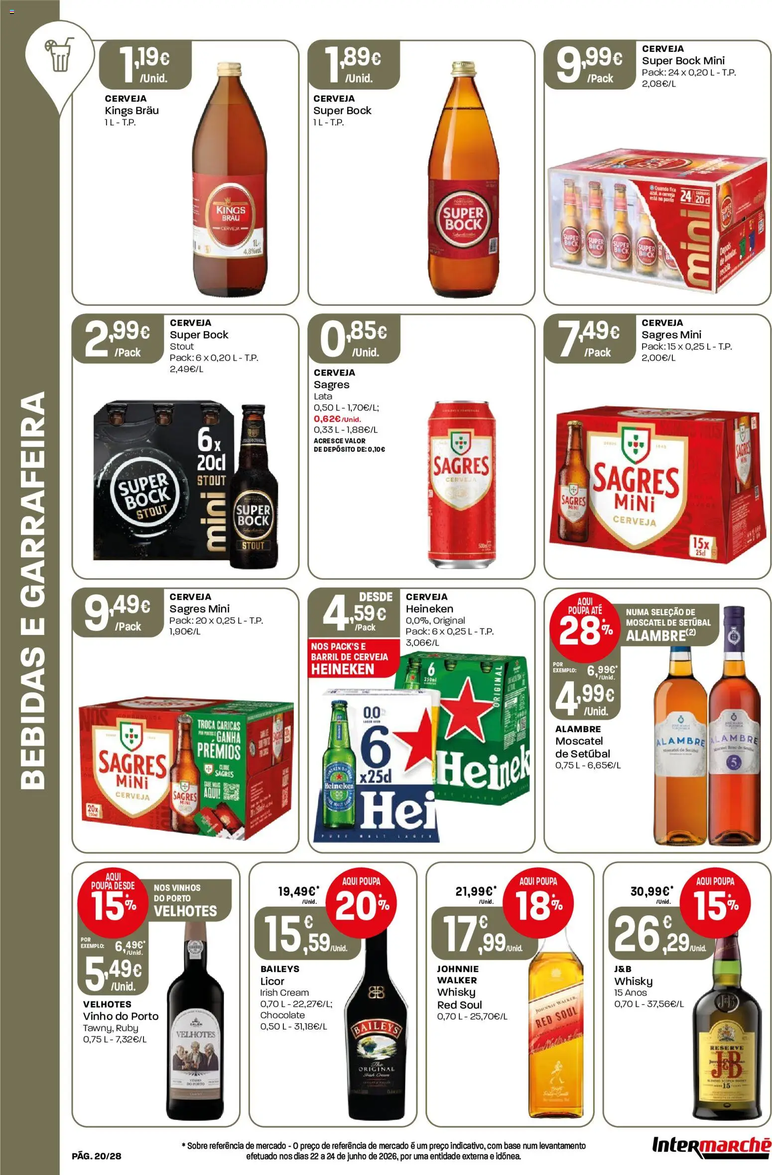 Intermarché Folheto Contact │ válido de 30/07/2026 | Página: 20 | Produtos: Whisky, Chocolate, Vinho, Cerveja