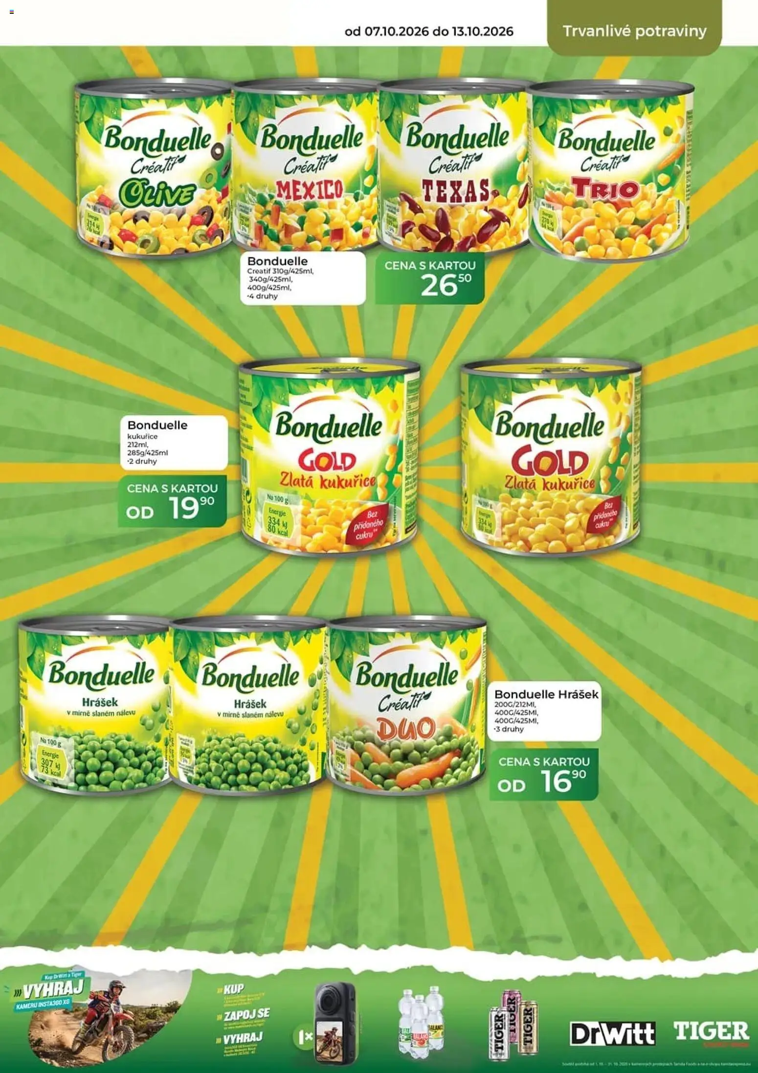 Tamda Foods leták od 07.10.2026 | Strana: 43 | Produkty: Tiger, Drwitt, Hrášek, Potraviny