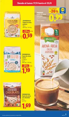 Vista previa CROWNFIELD Copos de avena con chocolate, Copos de avena con chocolate válido desde el 17/08/2026 | Página: 15