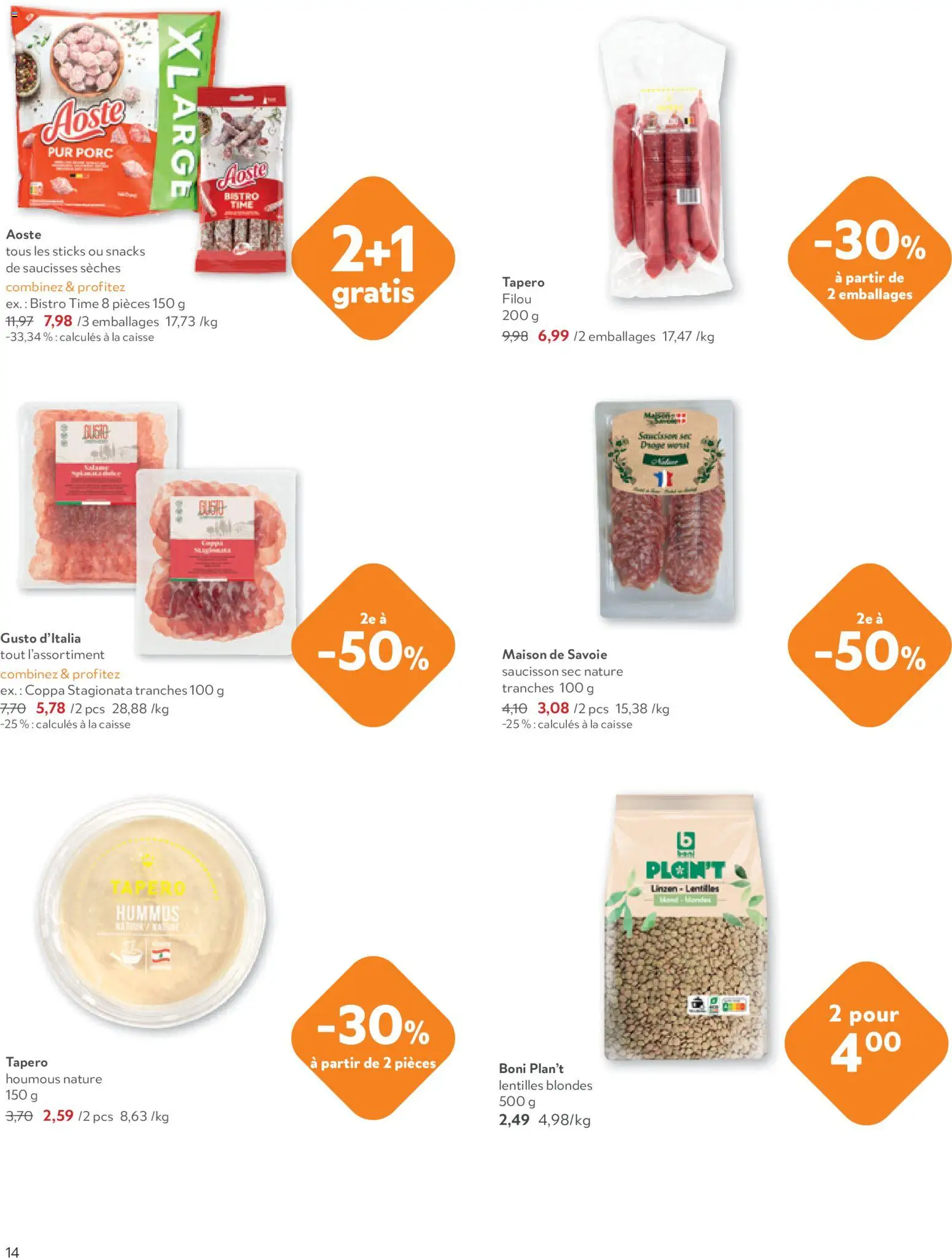 {H1} | Pagina: 14 | Producten: Linzen, La, Hummus, Snacks
