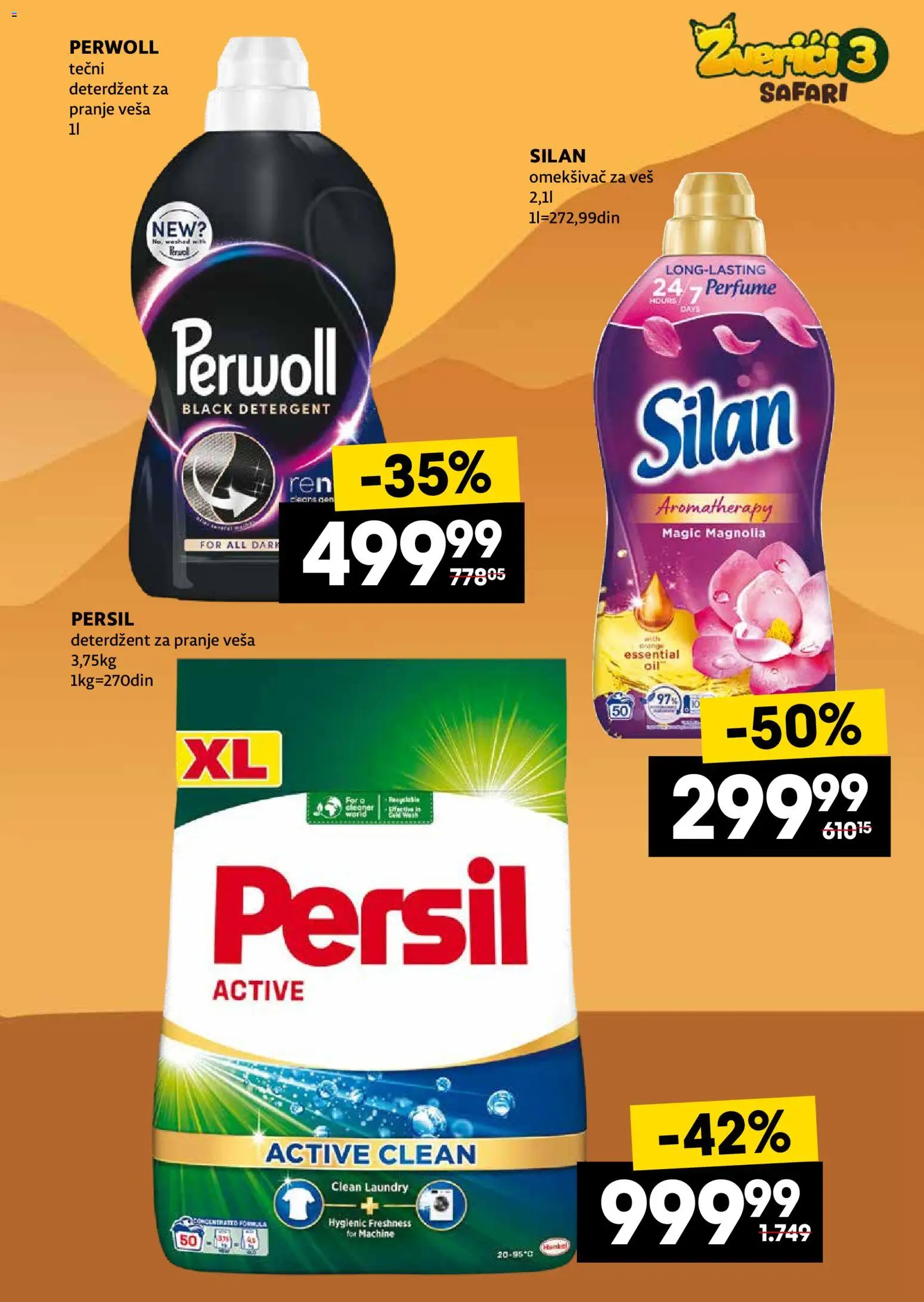 Idea katalog - važi od 20.04.2026 | Strana: 15 | Proizvode: Tečni deterdžent, Perwoll, Silan, Omekšivač za veš