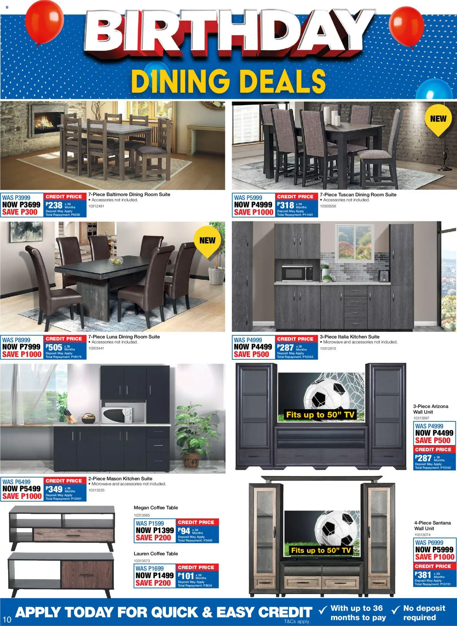 New OK Furniture catalogue – valid from 15.06.2026 | Page: 10 | Products: TV, Table, Wall unit, Dining room suite