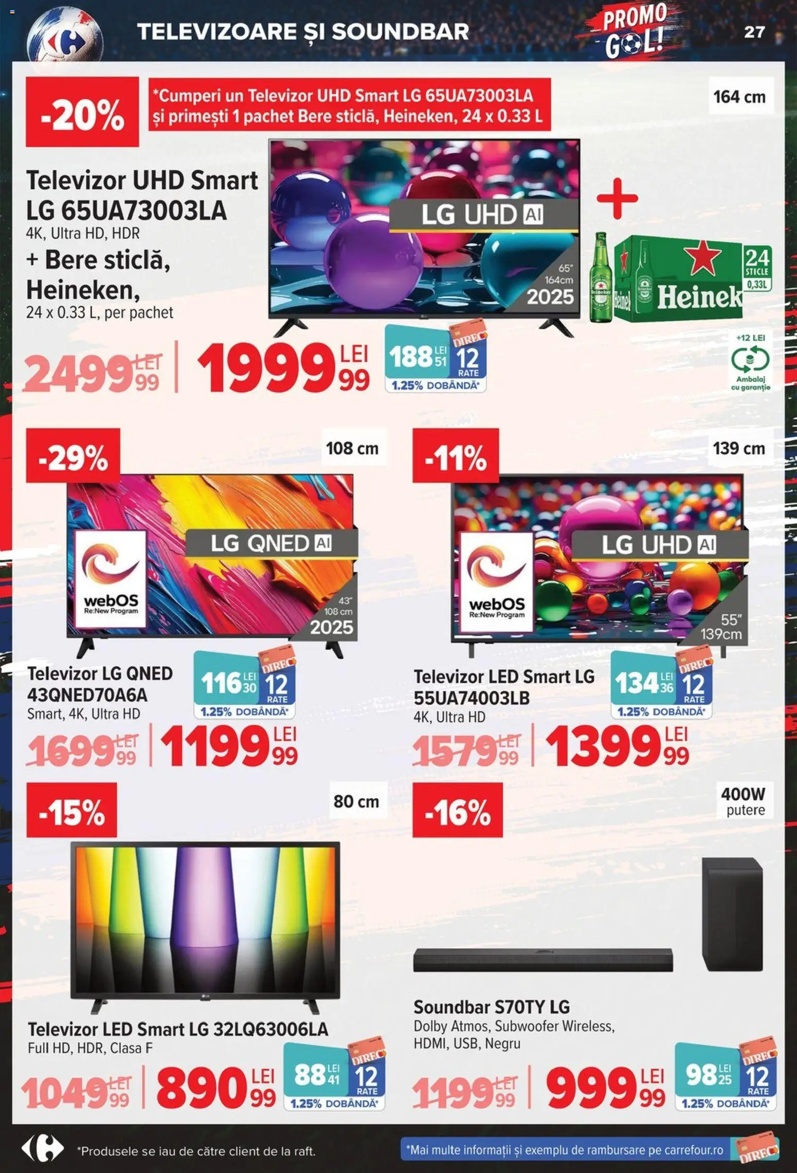 Noul catalog Carrefour – valabil de la 03.06.2026 | Pagină: 27 | Produse: Vestiyer, Televizor, Babak, Bere