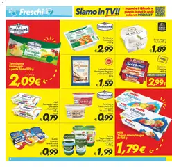 Anteprima del volantino SuperConveniente volantino valido a partire dal 09.06.2026 | Pagina: 4 | Prodotti: Yogurt greco, Mozzarella, Pasta, Parmigiano