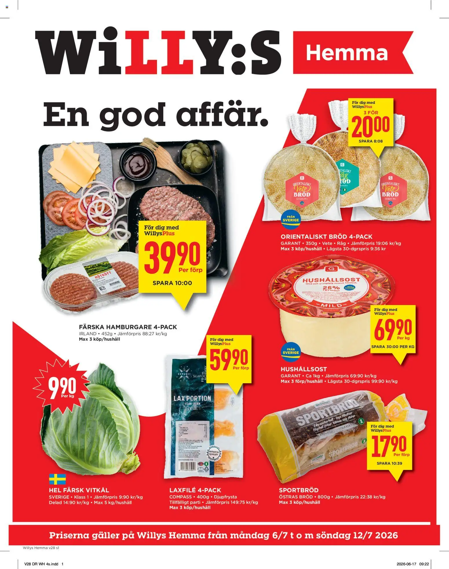 Willys reklamblad aktuell från 06/07/2026 | Sida: 1