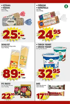 Matdax erbjudanden - Förhandsvisning av reklamblad från butik Matdax aktuell från 18.05.2026 | Sida: 16 | Produkter: Grekisk yoghurt, Smör, Ost, Yoghurt