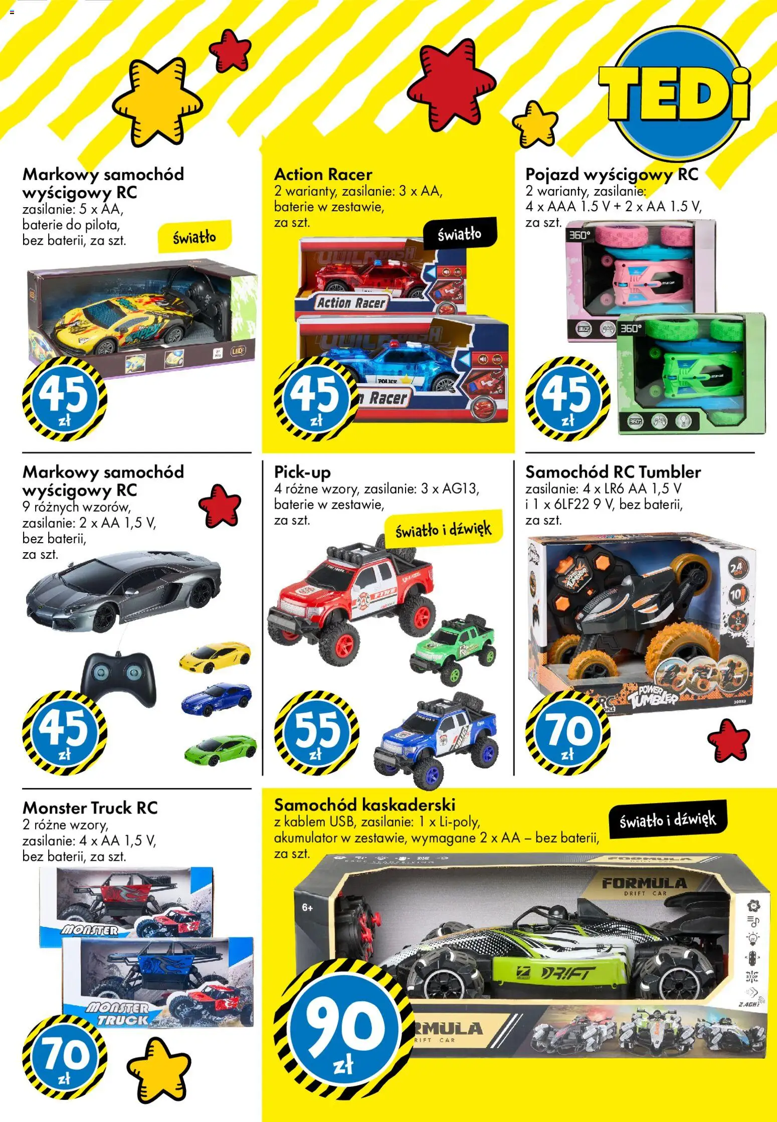 TEDi gazetka od 23.10.2026 | Strona: 10 | Produkty: Monster Truck, Baterie