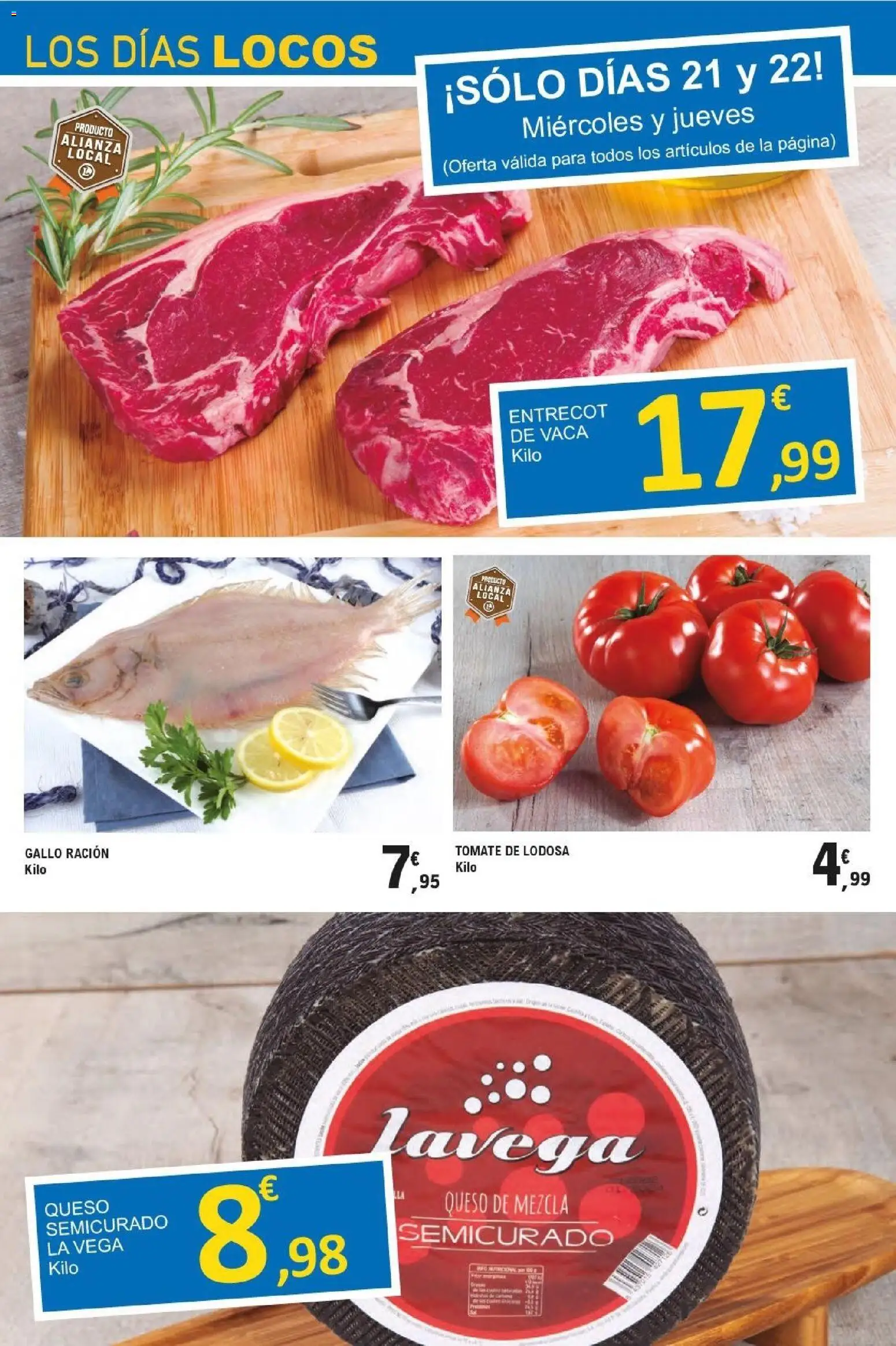 E.Leclerc - Alianza Locales │ válido desde el 21/10/2026 | Página: 14 | Productos: Queso, Tomate, Entrecot