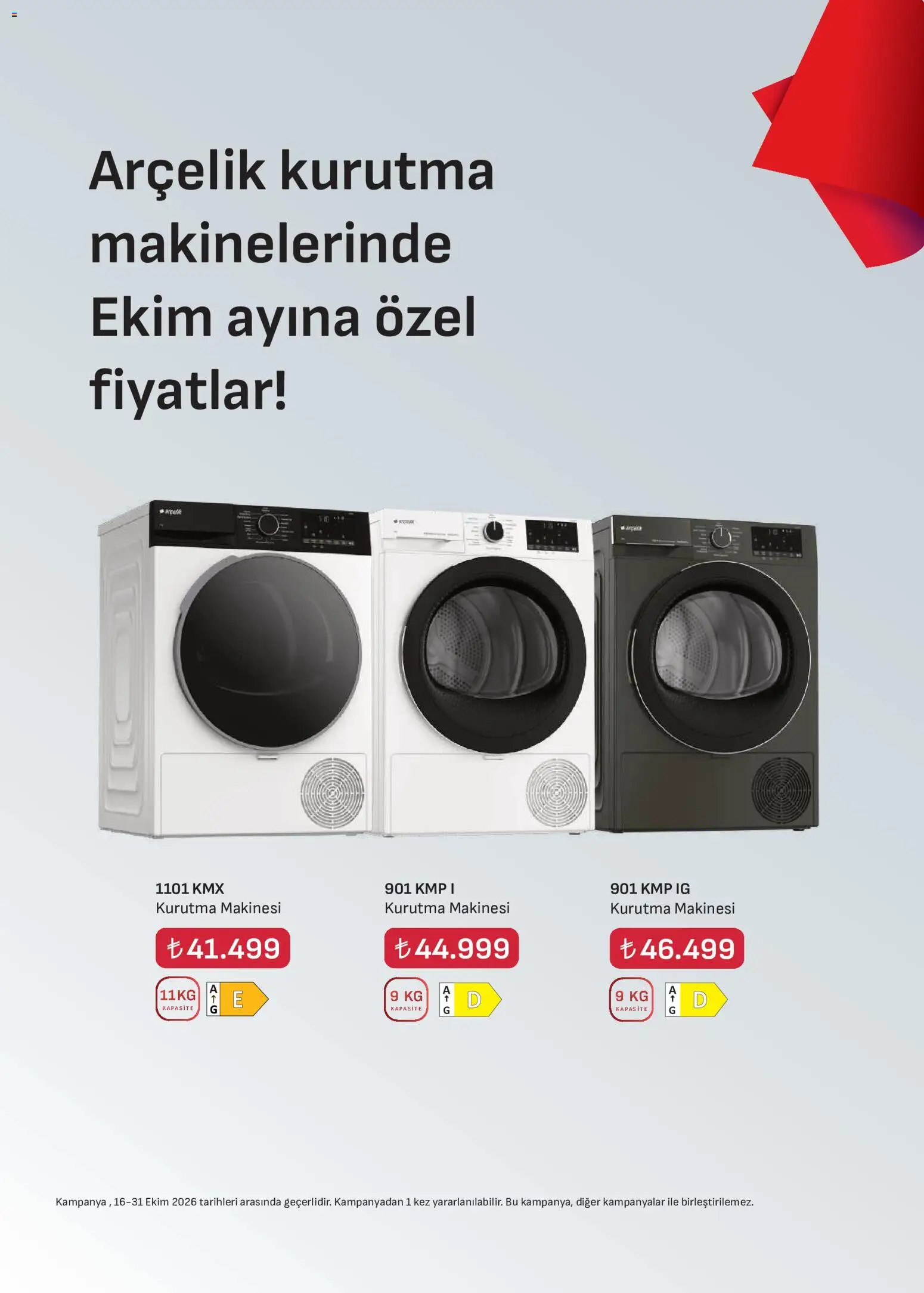 Arçelik Katalog - 16 Ekim 2026 tarihinden itibaren geçerlidir | Sayfa: 32