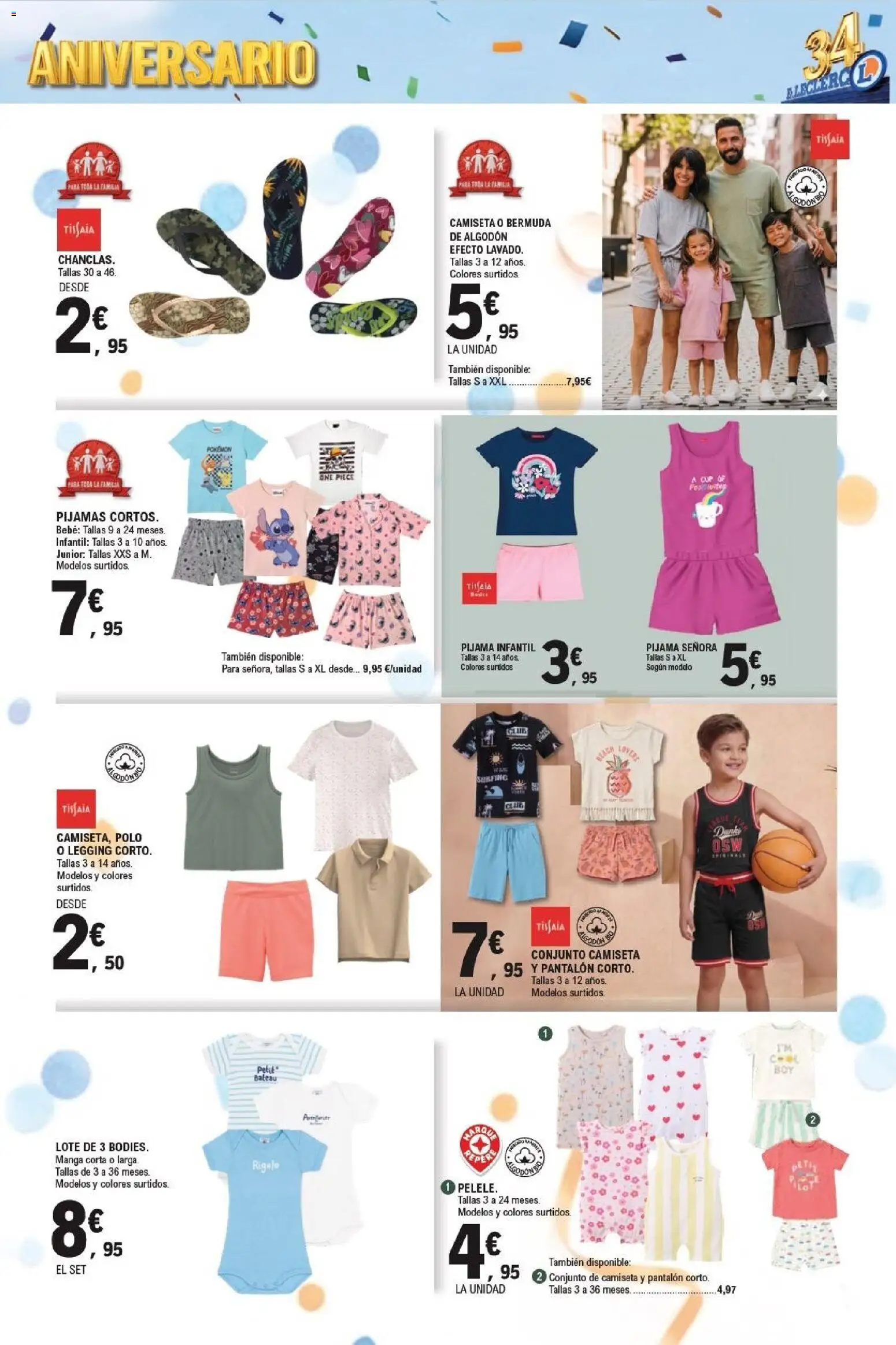 E.Leclerc Aniversario │ válido desde el 29/07/2026 | Página: 25 | Productos: Pijama, Pijama infantil