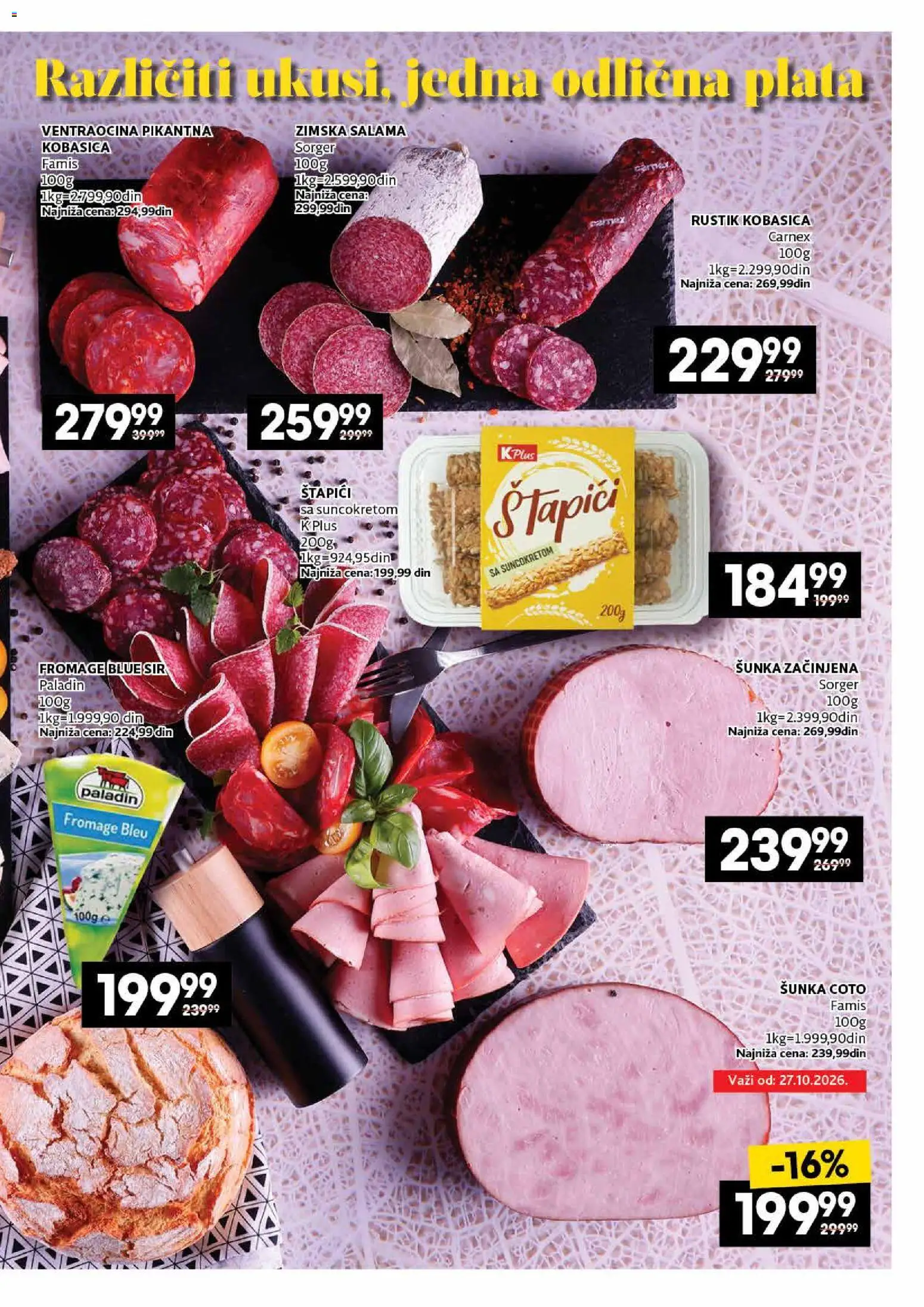 Roda katalog - važi od 26.10.2026 | Strana: 13 | Proizvode: Sir, Salama, Šunka, Kobasica