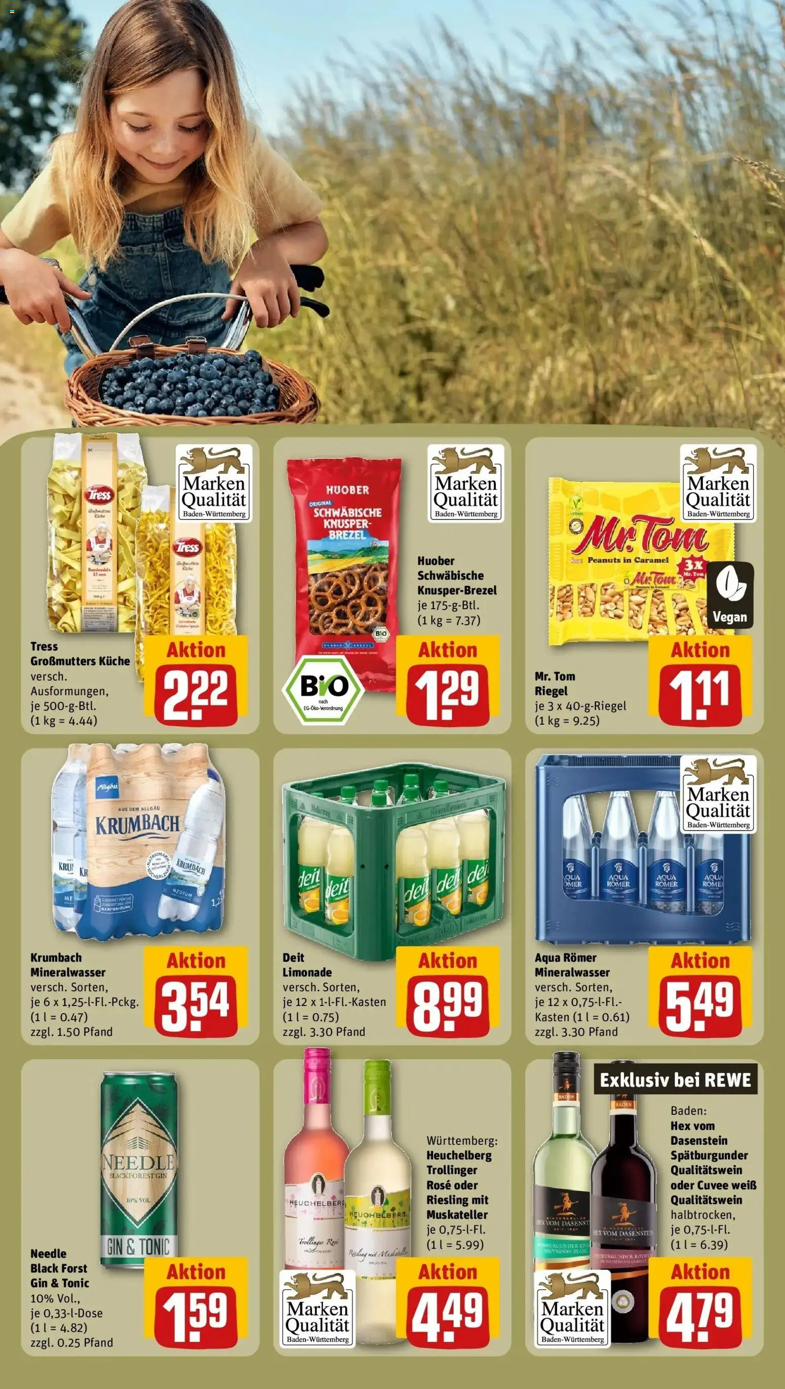 Rewe Prospekt Gundelfingen – gültig ab 27.07.2026 | Seite: 25 | Produkte: Küche, Limonade, Mineralwasser, Gin
