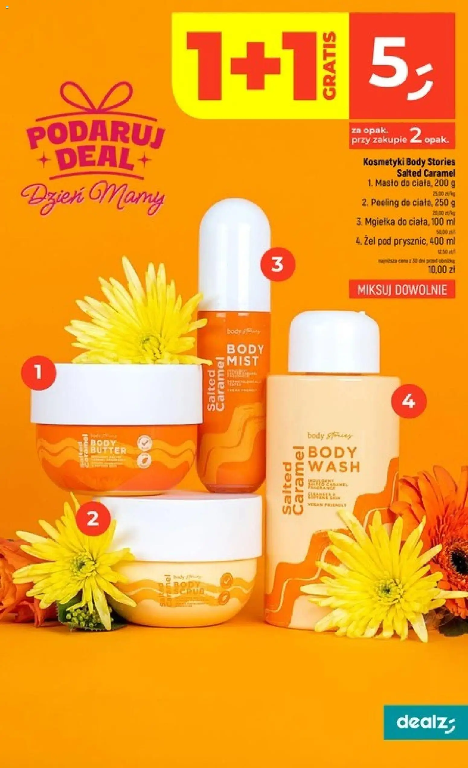 Dealz gazetka - Dzień Mamy od 21.05.2026 | Strona: 9 | Produkty: Kosmetyki, Masło, Body, Peeling