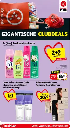 John Frieda Dream Curls shampoo, conditioner, crème en spray, 1+1 GRATIS - Voorbeeld van een folder van Kruidvat, geldig van 16.06.2026 | Pagina: 46