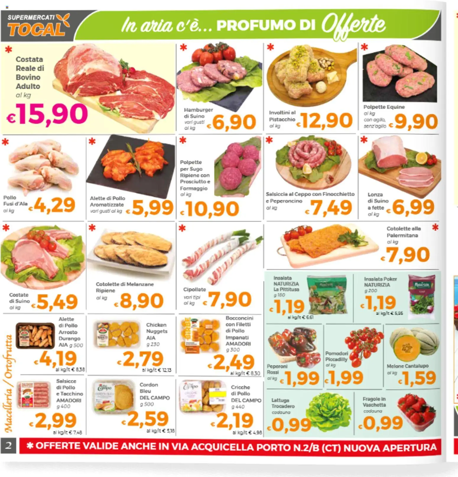 Volantino Tocal del 08.05.2026 | Pagina: 2 | Prodotti: Pollo, Insalata, Suino, Hamburger