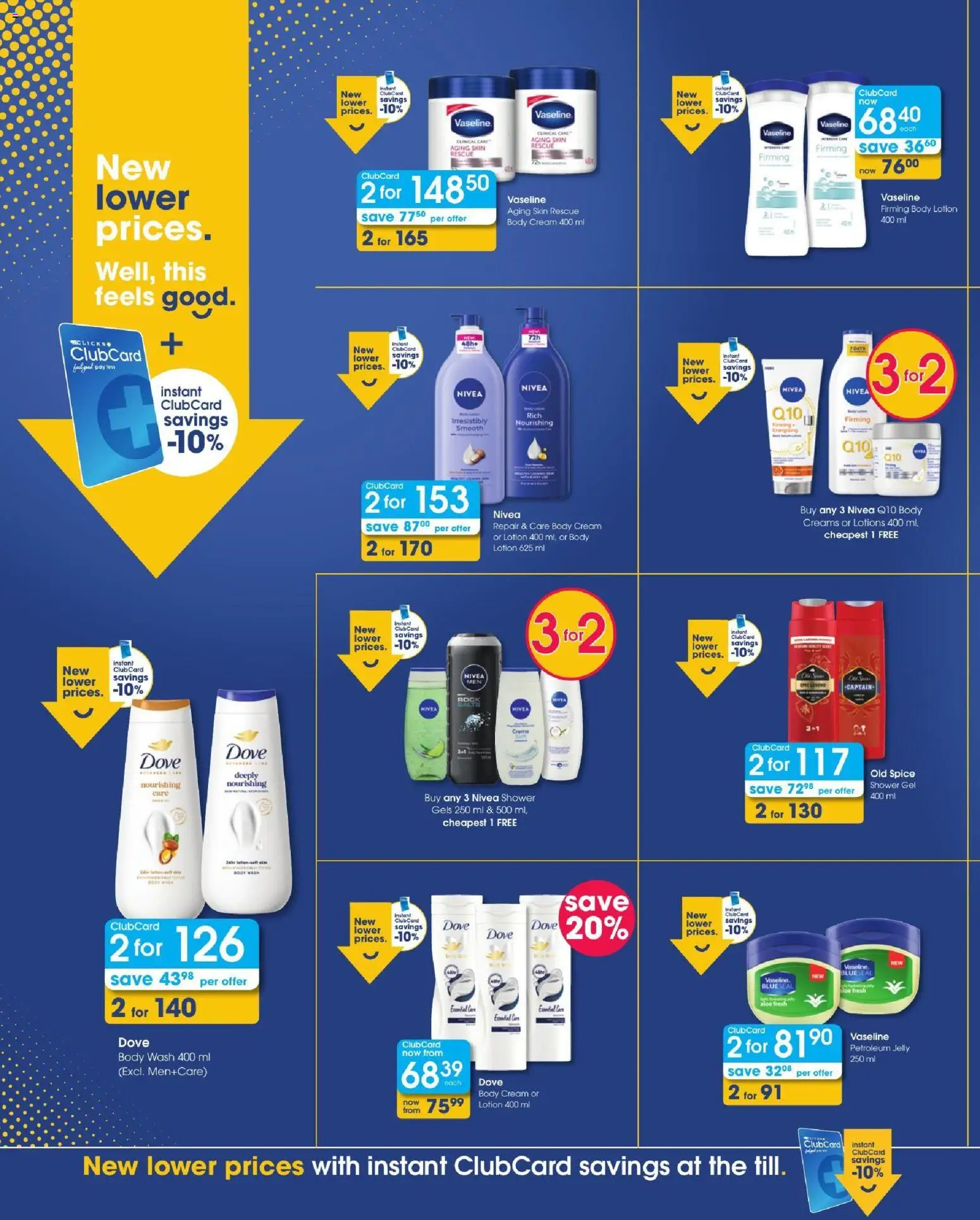 New Clicks catalogue – valid from 08/10/2026 | Page: 6 | Products: Shower, Shower gel, Petroleum jelly, Lotion