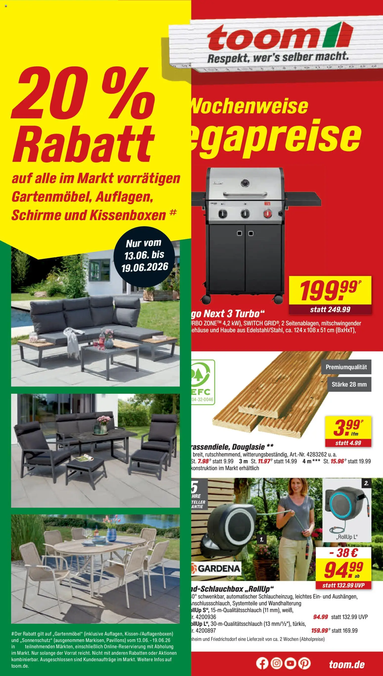 Toom Baumarkt Prospekt – gültig ab 13.06.2026 | Seite: 1