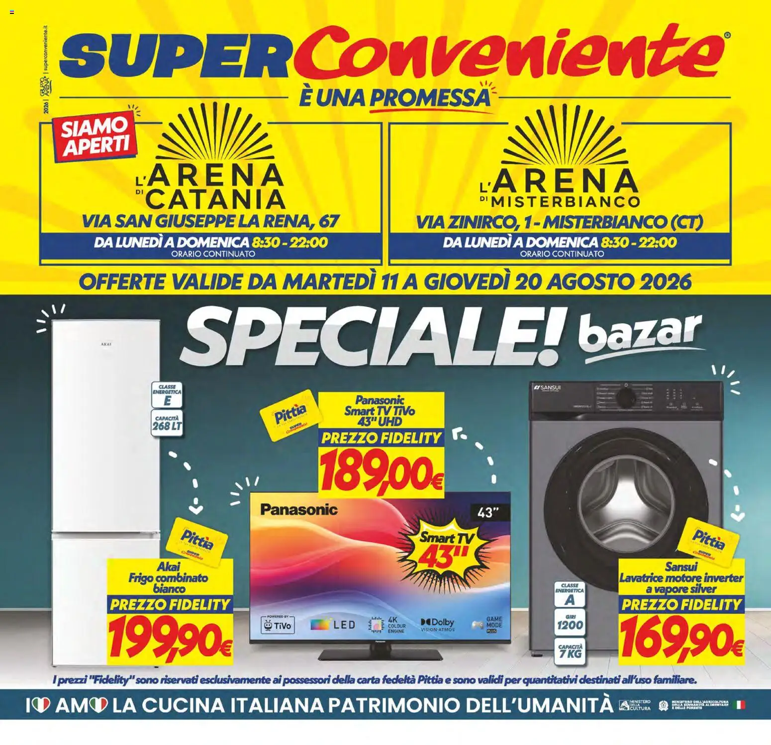 Volantino SuperConveniente del 11/08/2026 | Pagina: 32 | Prodotti: smart TV, Lavatrice, TV