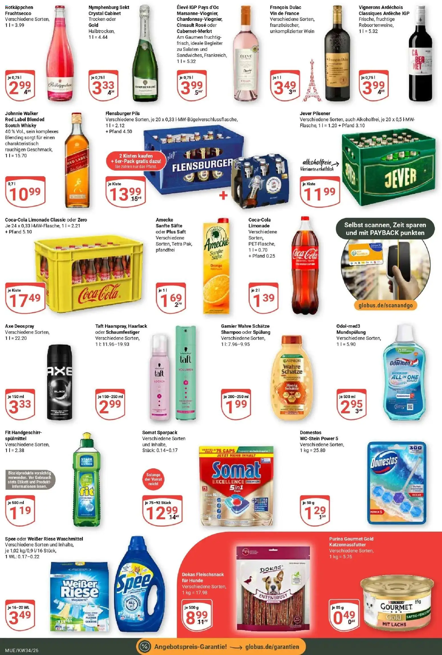 Globus Prospekt Mühldorf (ab 17.08.2026) » Angebote online | Seite: 4 | Produkte: Coca cola, Sekt, Pils, Axe