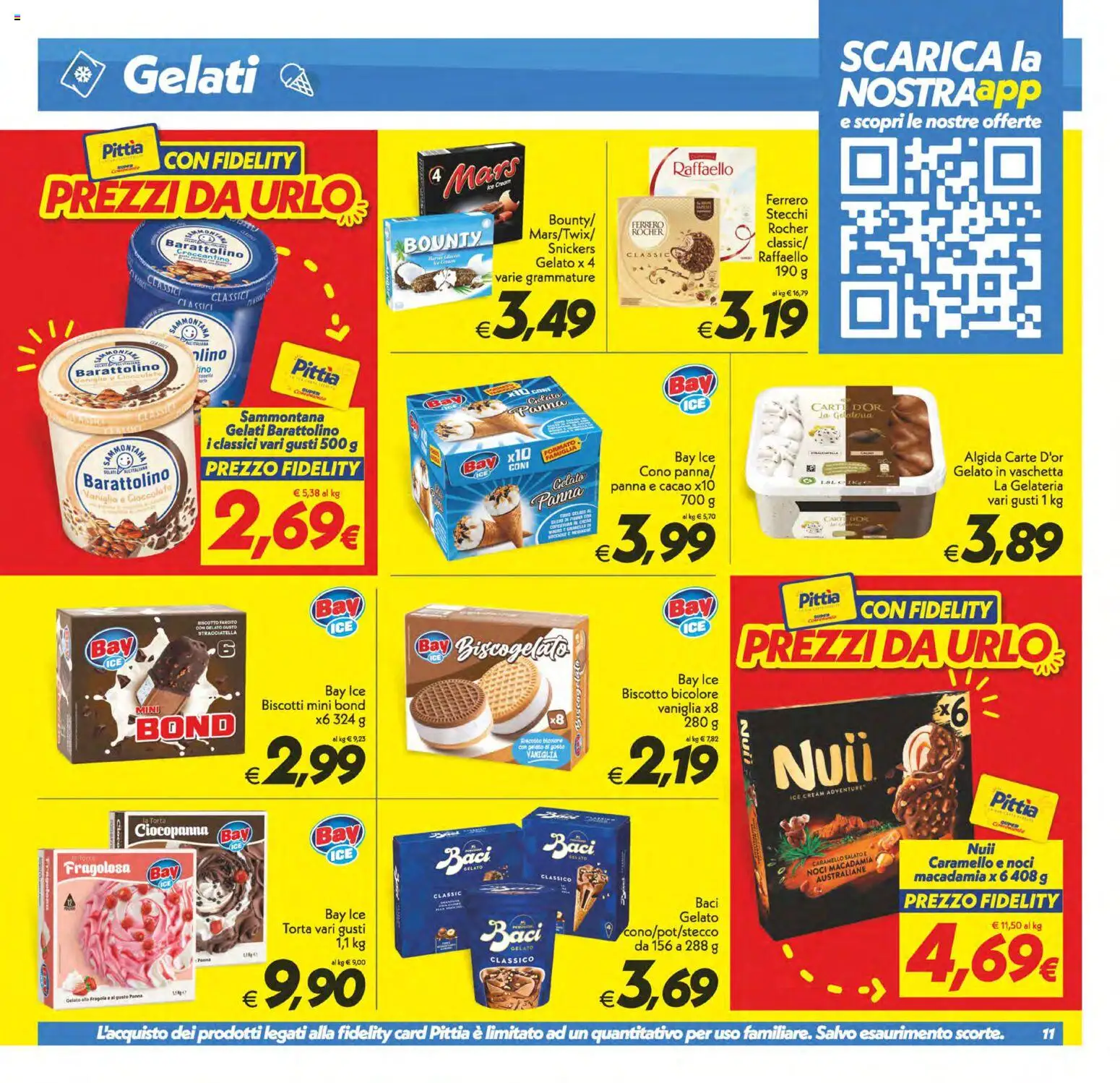 Volantino SuperConveniente del 10/07/2026 | Pagina: 11 | Prodotti: Panna, Gelato, Noci, Torta