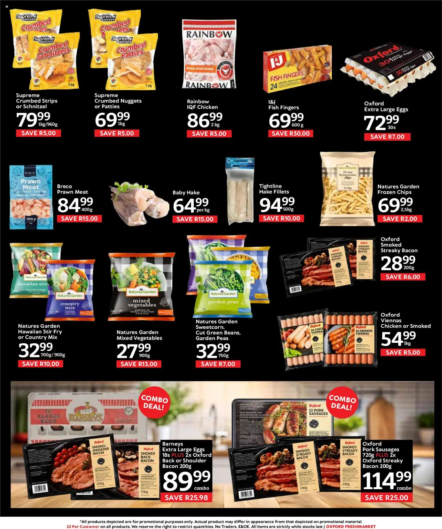 New Oxford Freshmarket catalogue – valid from 15/07/2026 | Page: 13 | Products: Pork, Fish, Vegetables, Bacon