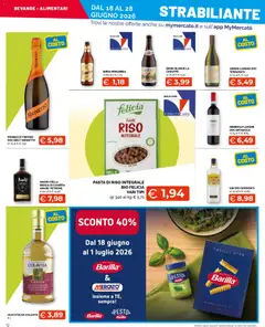 Anteprima del volantino Mercatò volantino Extra valido a partire dal 18.06.2026 | Pagina: 12 | Prodotti: Gin, Olio, Pasta, Pesto