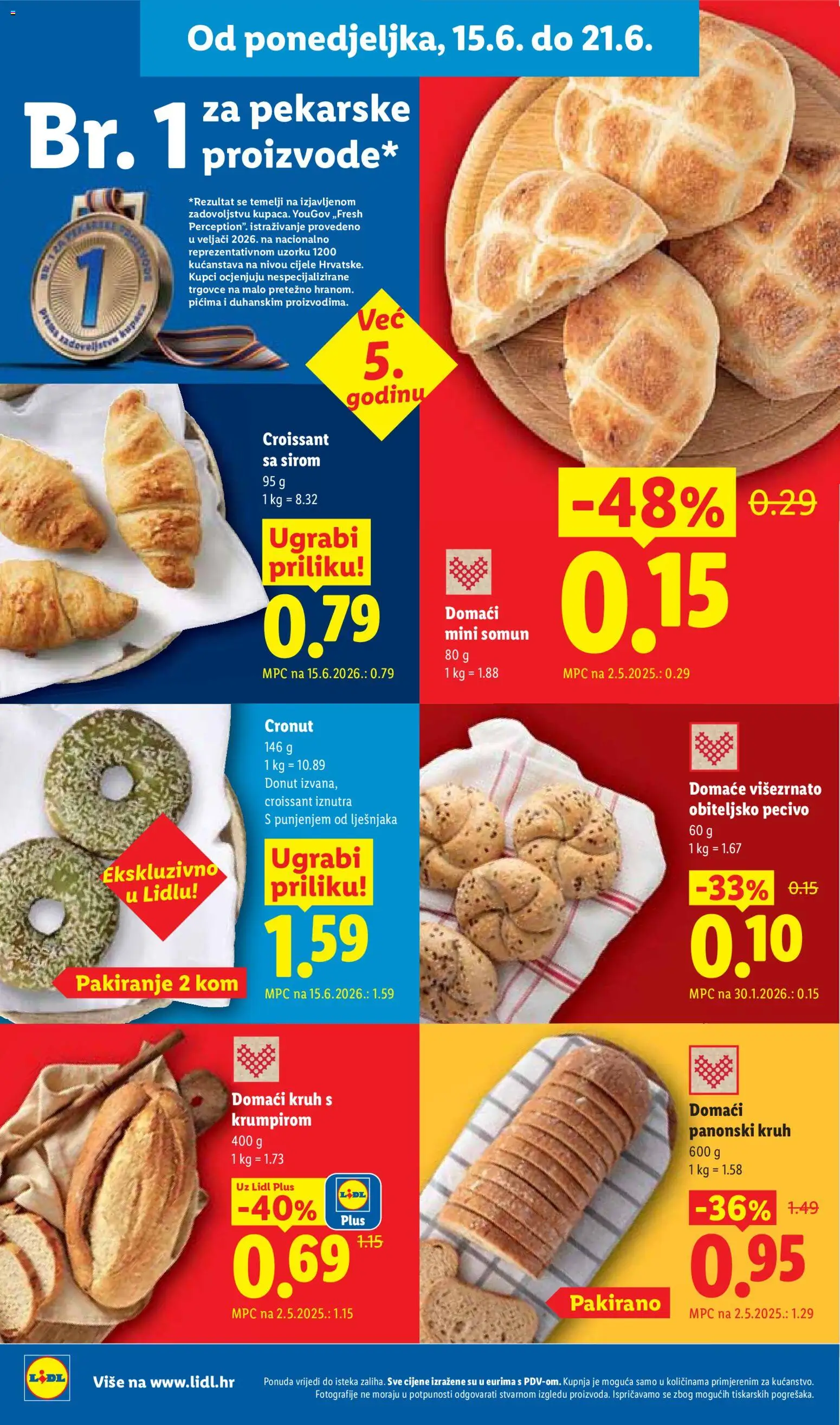 Lidl katalog | vrijedi od 15.06.2026 | Stranica: 4 | Proizvodi: Somun, Kruh, Pecivo