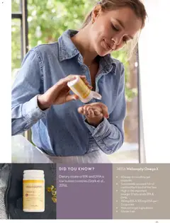 Preview of Oriflame - Wellosophy product guide valid from 01/07/2026 | Page: 25 | Products: Oil, Fish
