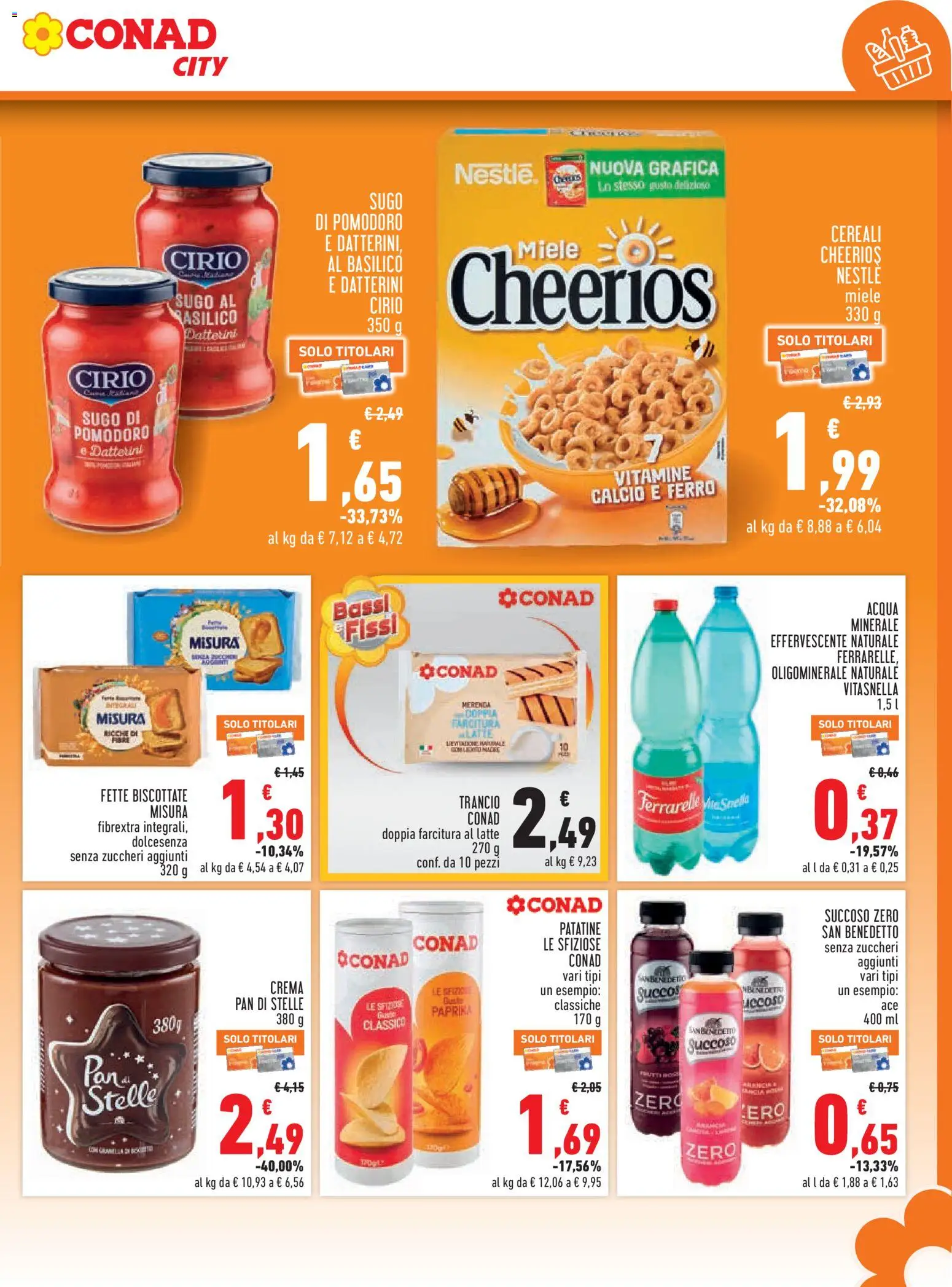 Volantino Conad del 21.05.2026 | Pagina: 13 | Prodotti: Crema, Cereali, Pomodoro, Ferrarelle