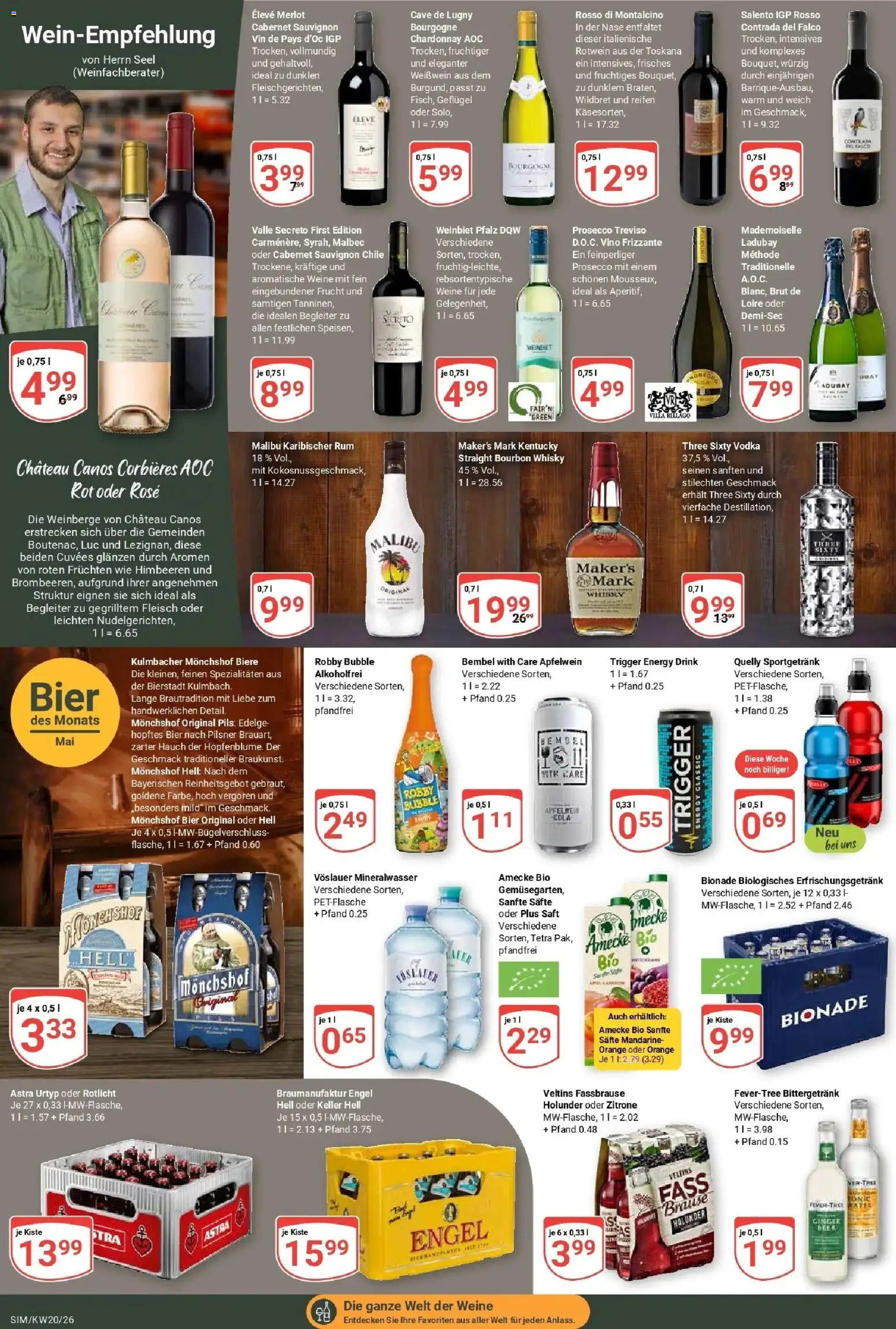 Globus Prospekt Simmern	 – gültig ab 10.05.2026 | Seite: 19 | Produkte: Himbeeren, Weißwein, Saft, Veltins