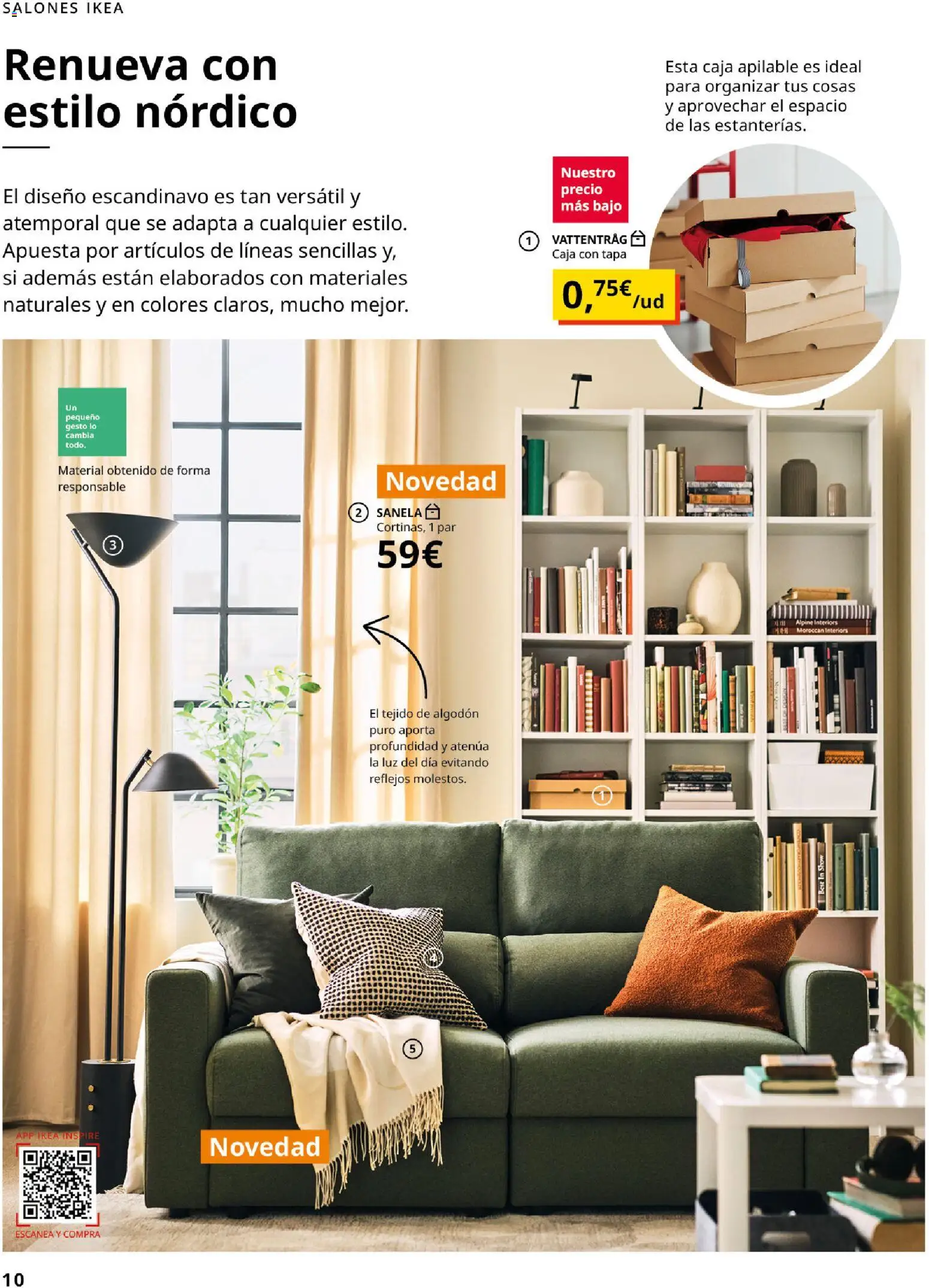 IKEA - Accesorios y decoración │ válido desde el 01/09/2026 | Página: 10 | Productos: Algodón, Caja